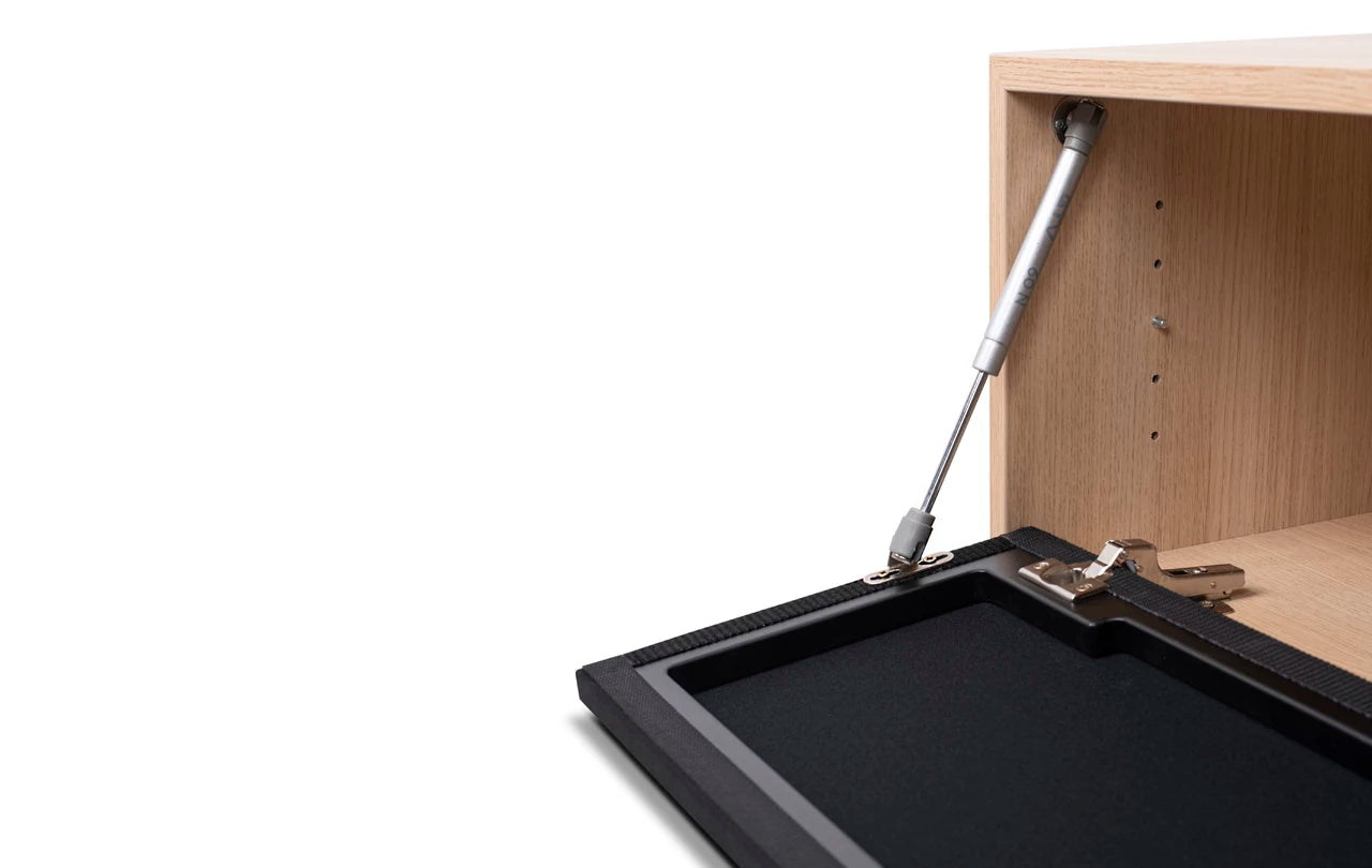 Szafka RTV GŁOŚNIKOWA fornir Rosanero    Eye on Design