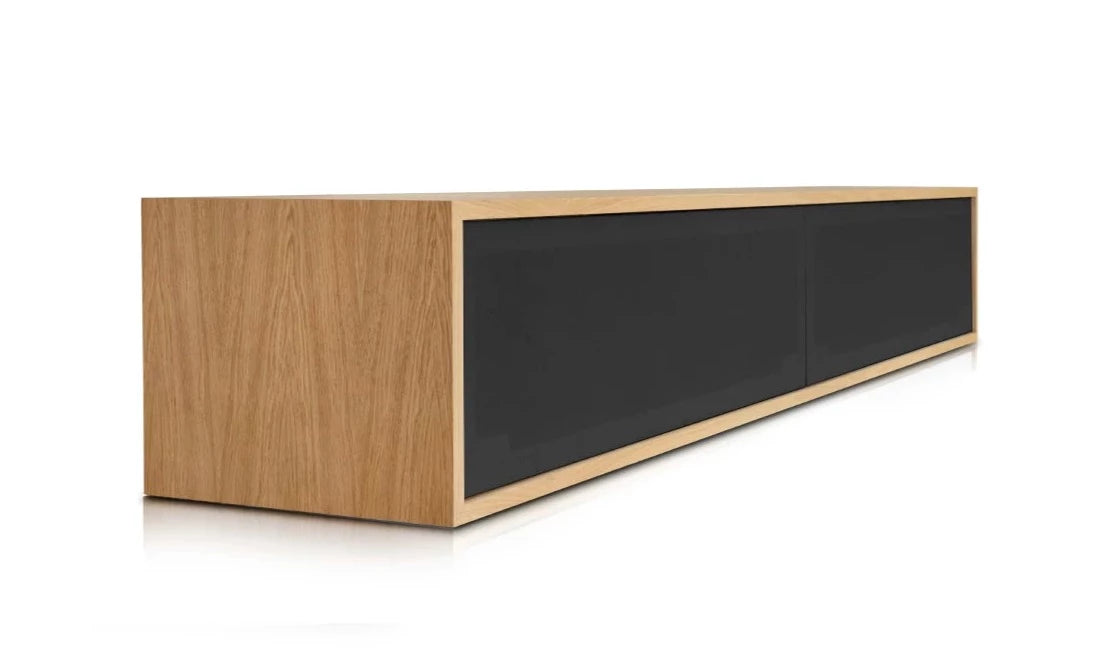 Szafka RTV GŁOŚNIKOWA fornir Rosanero    Eye on Design