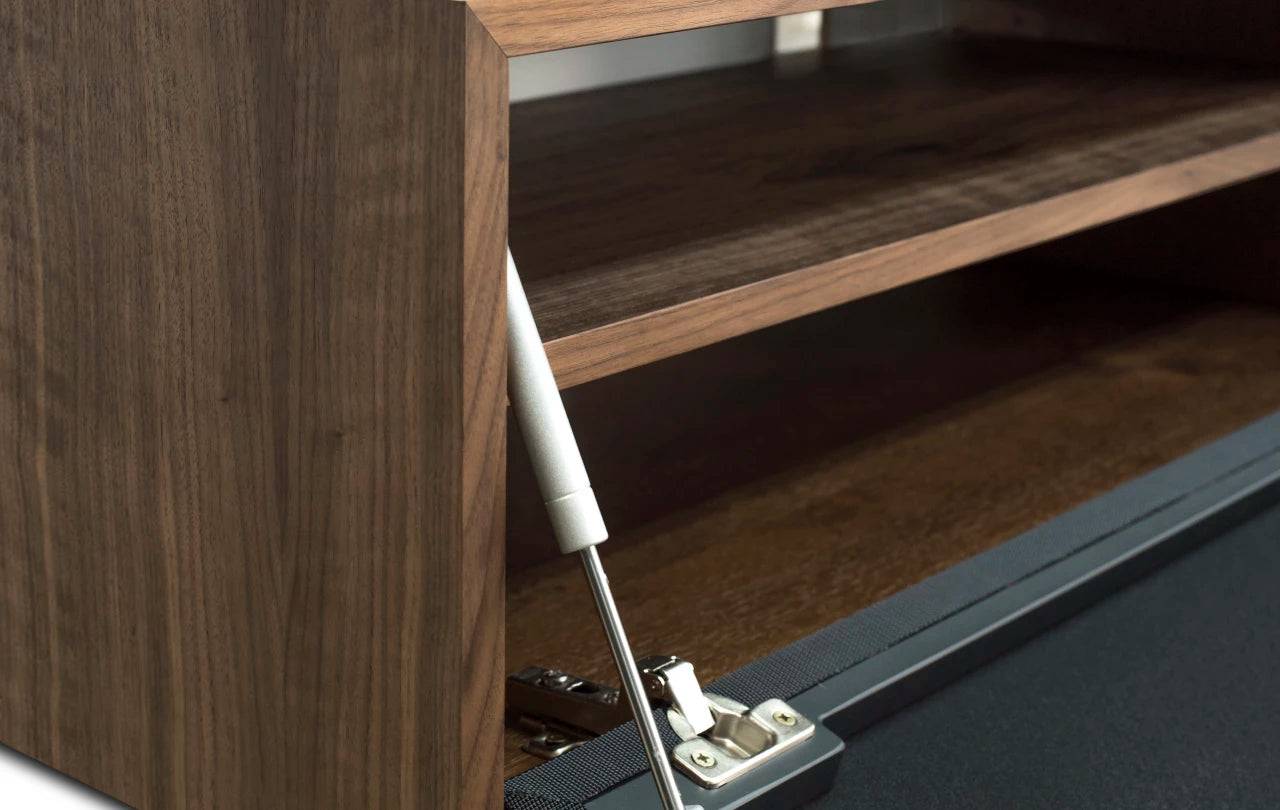 Szafka RTV GŁOŚNIKOWA fornir Rosanero    Eye on Design