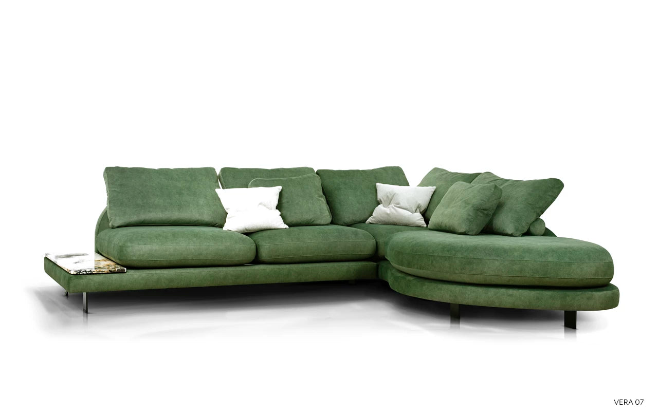 Narożnik z półką prawostronny DUMBO tapicerowany