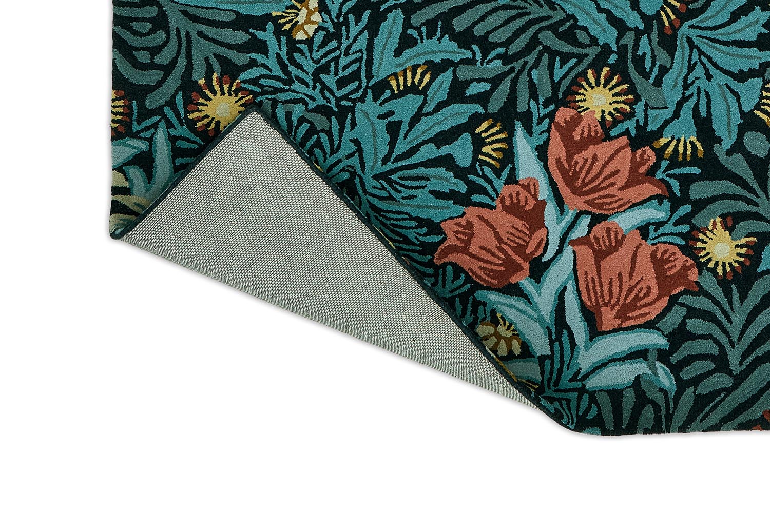 Dywan MOREW - BOWER INDIGO turkusowy