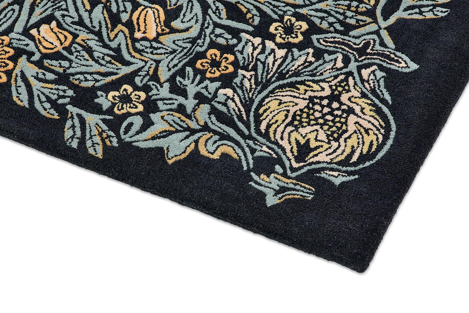 MOrew rug - bird webb’s blue navy blue