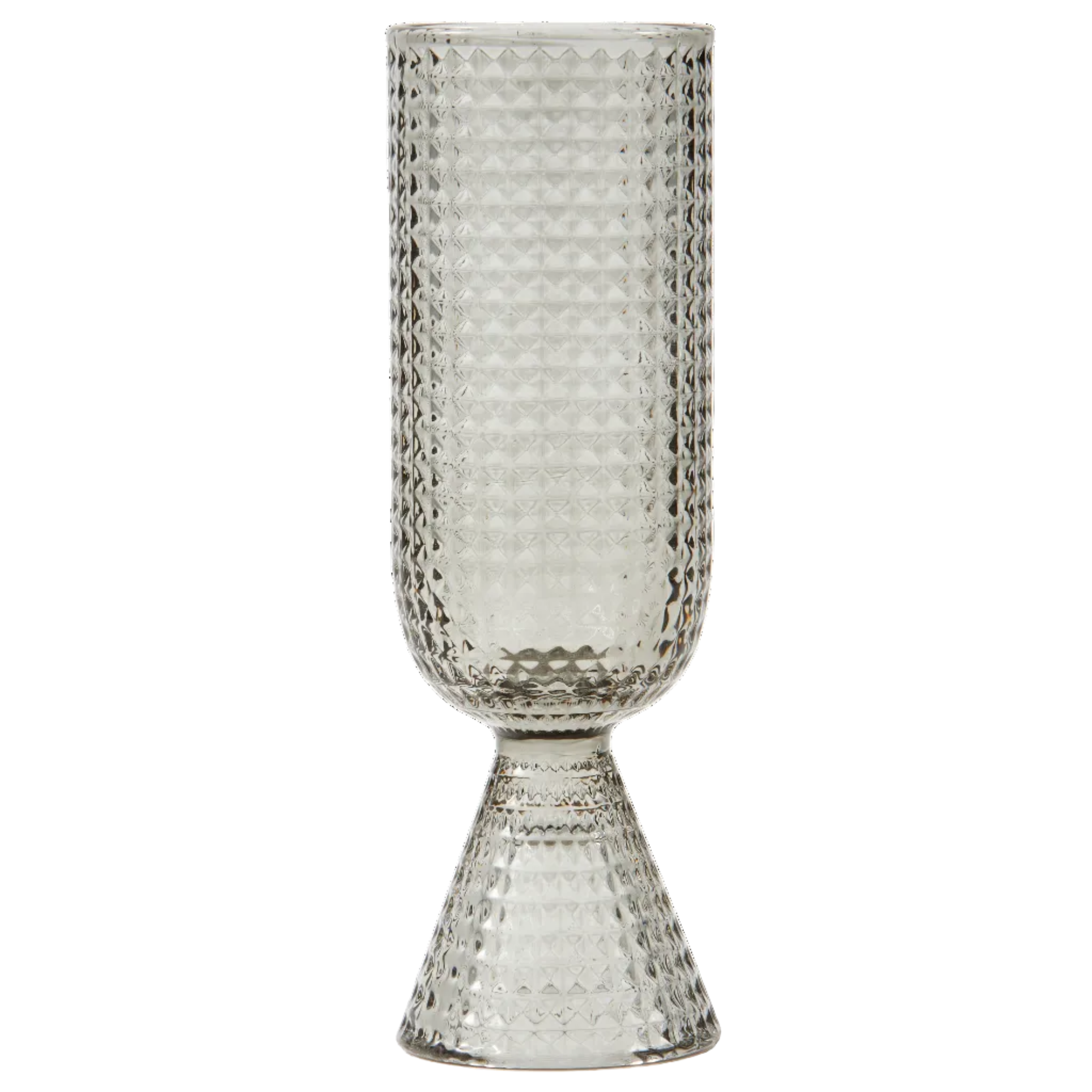 Zestaw kieliszków do szampana ROOFTOP szare szkło