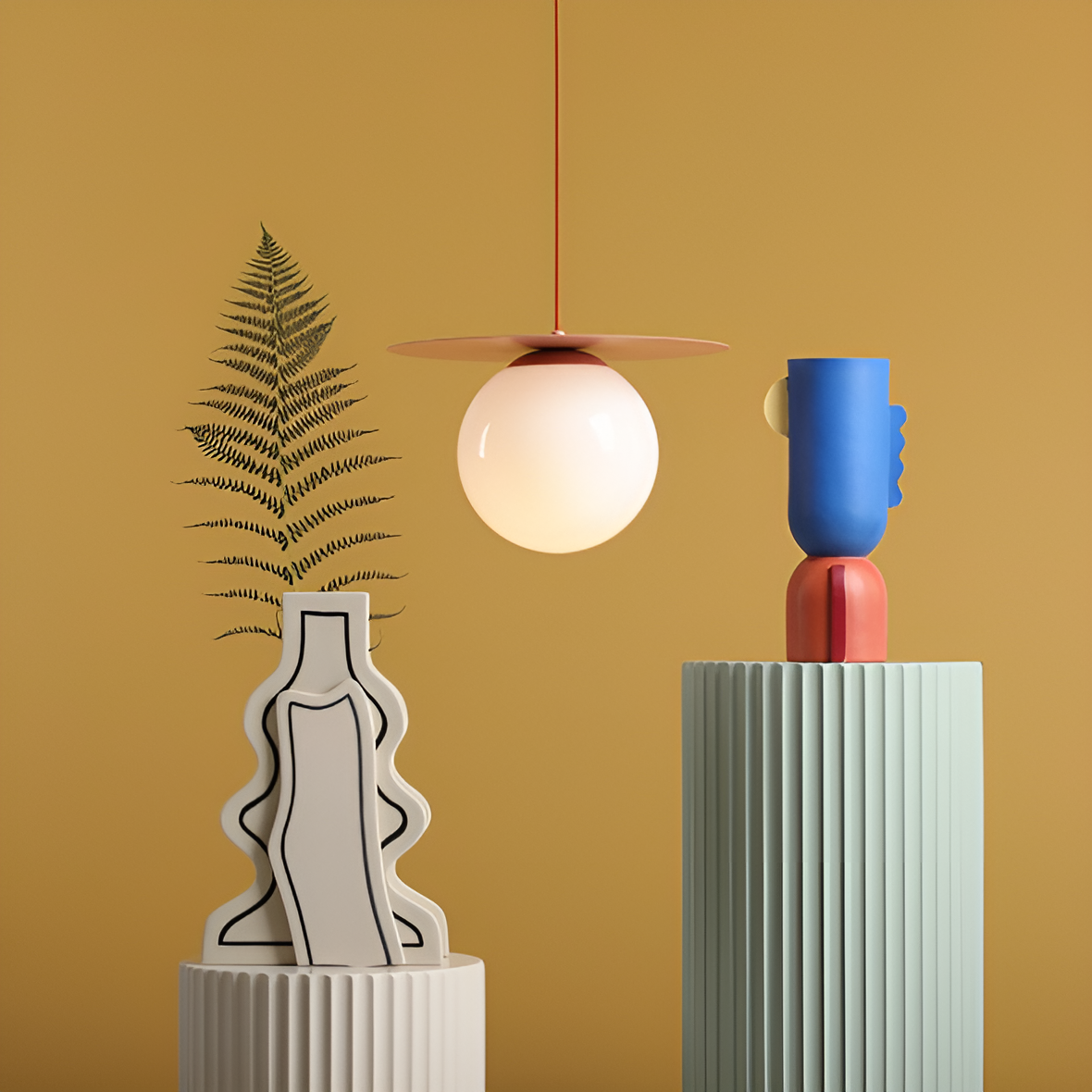 Závěsné svítidlo LOOP korálové