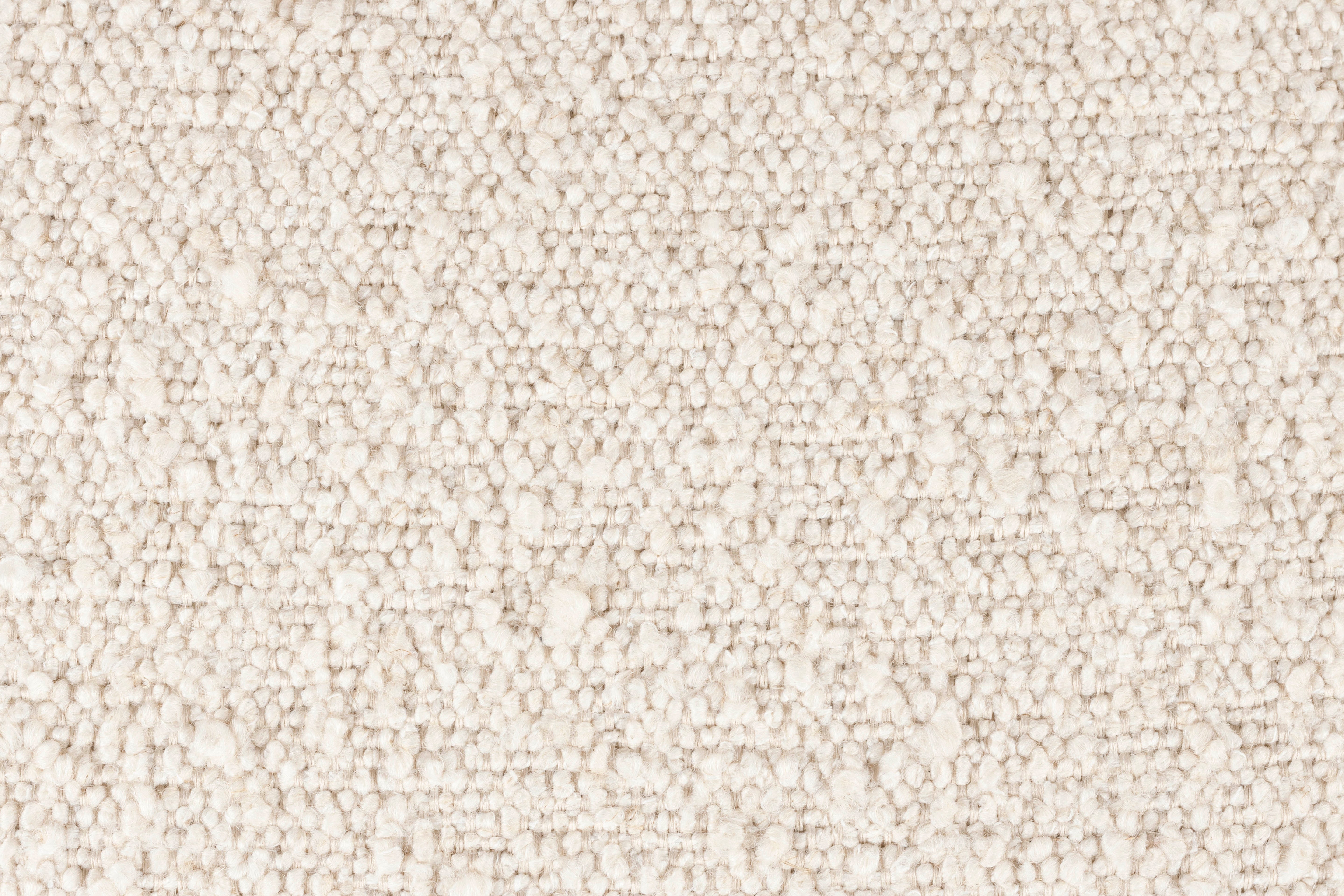 Barová židle JOLIEN krémový boucle s černým podstavcem