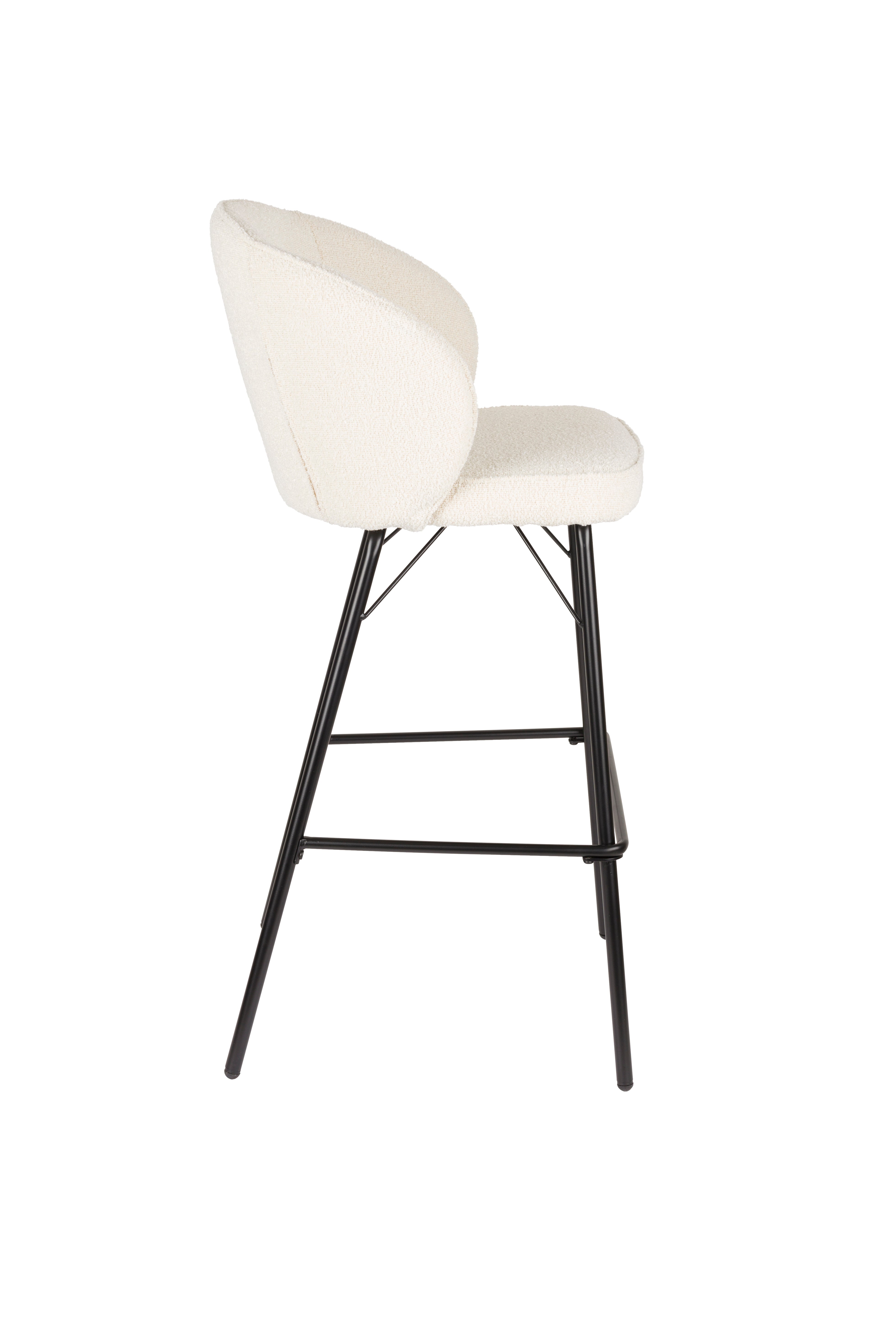 JOA stool white with black base