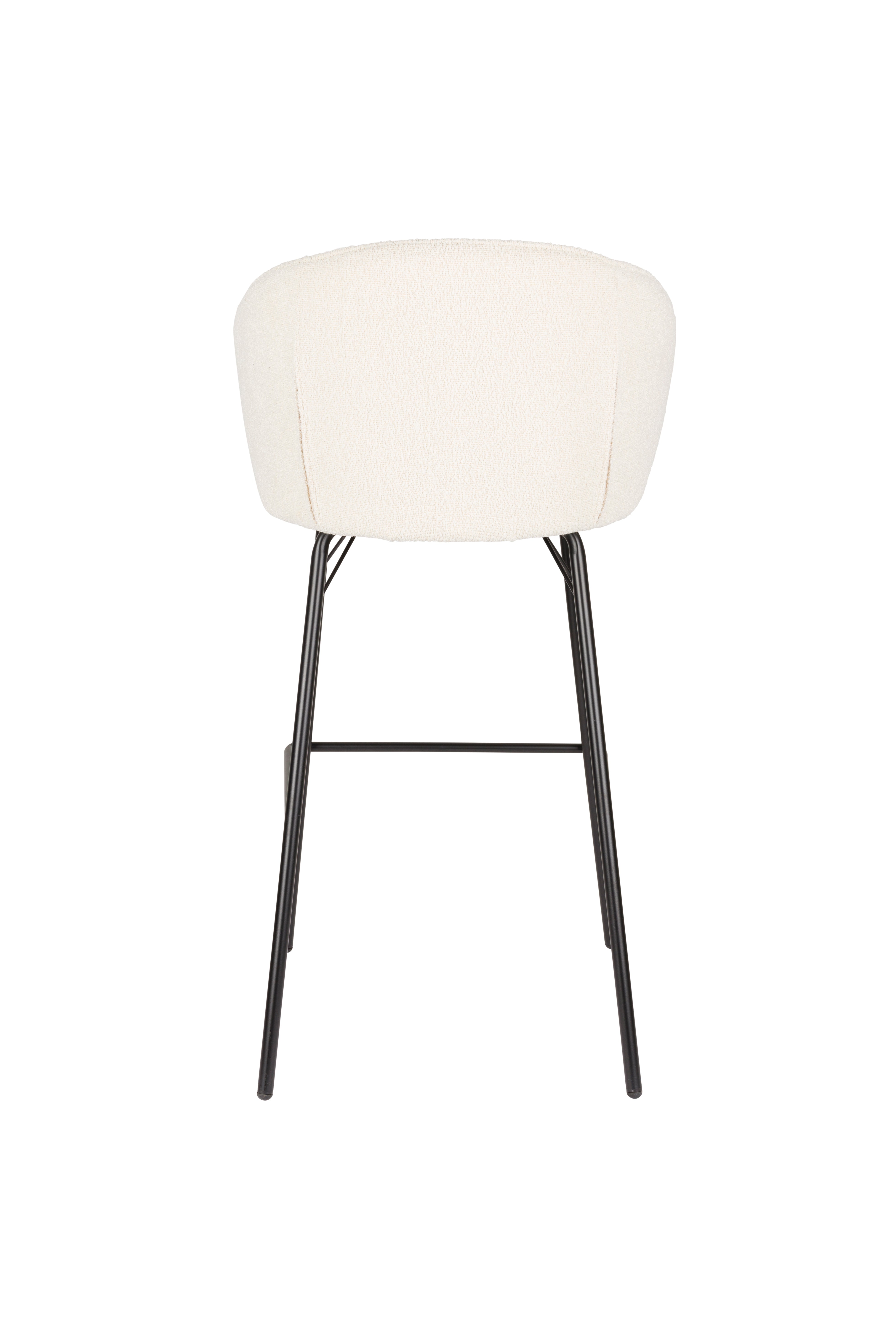JOA stool white with black base
