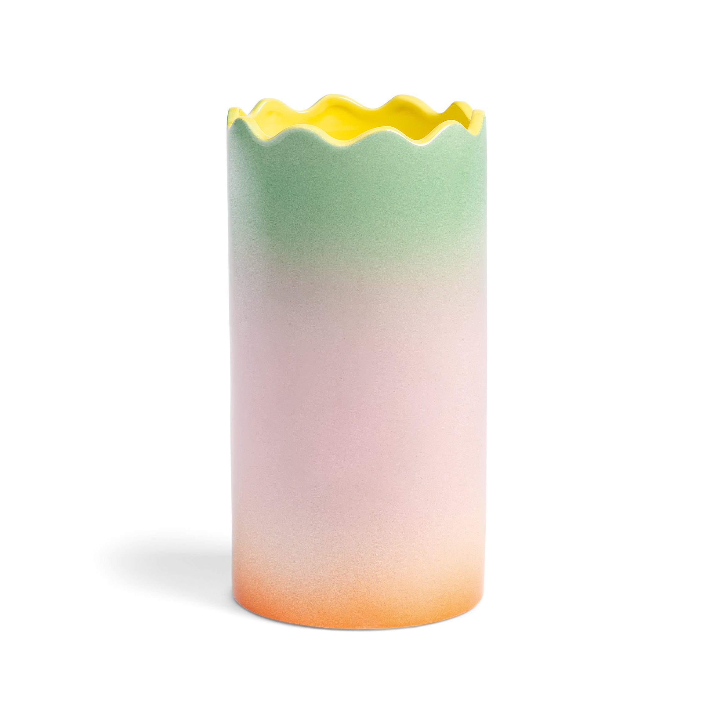 Váza FADE fialovo-oranžový gradient