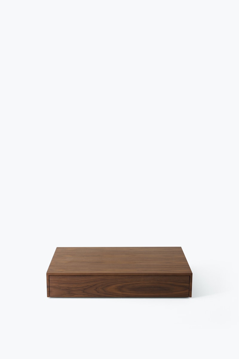 Coffee table with a drawer MASS Walnut veneer