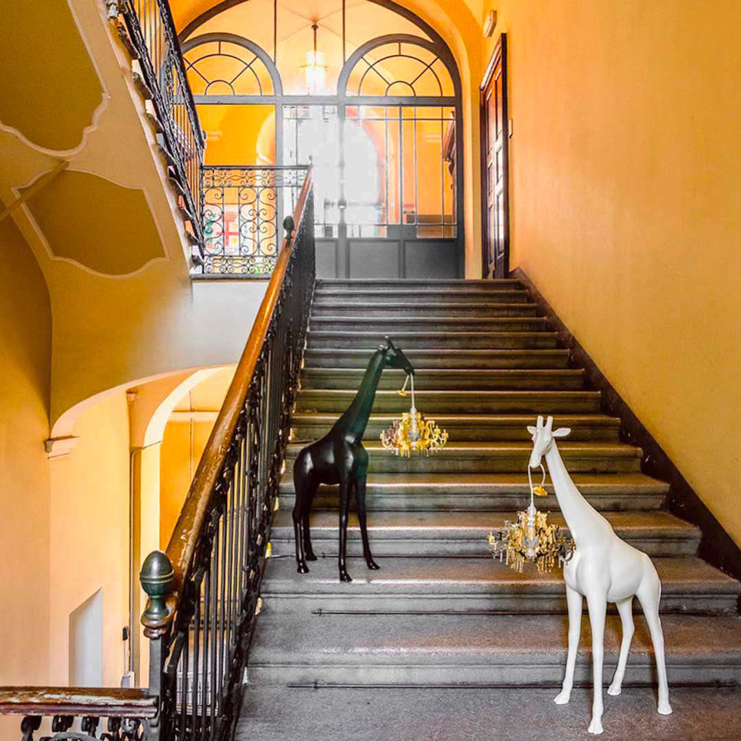 Lampa ŽIRAFA ZAMILOVANÁ XS růžová