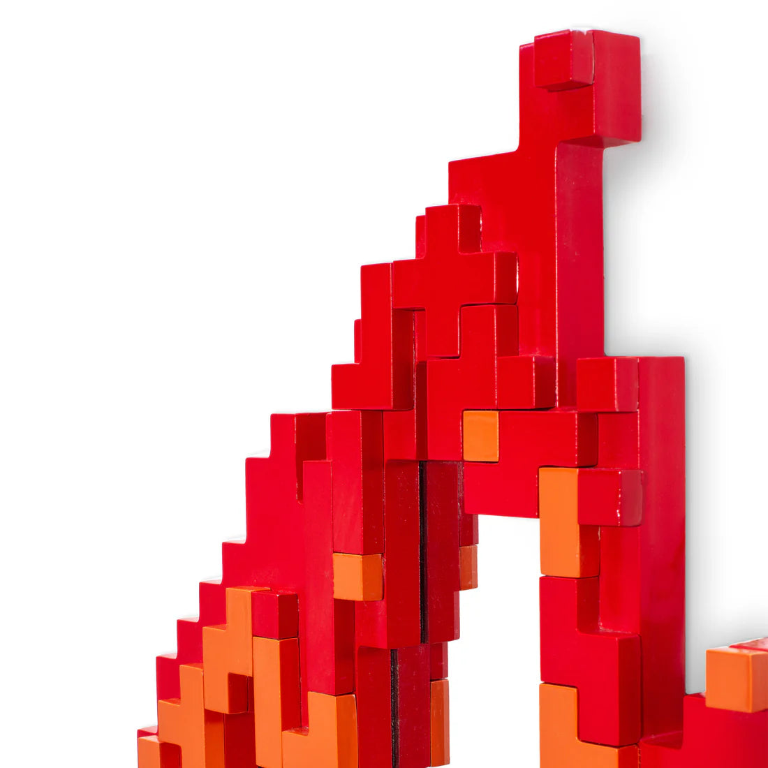 Pixel mirror - red flame