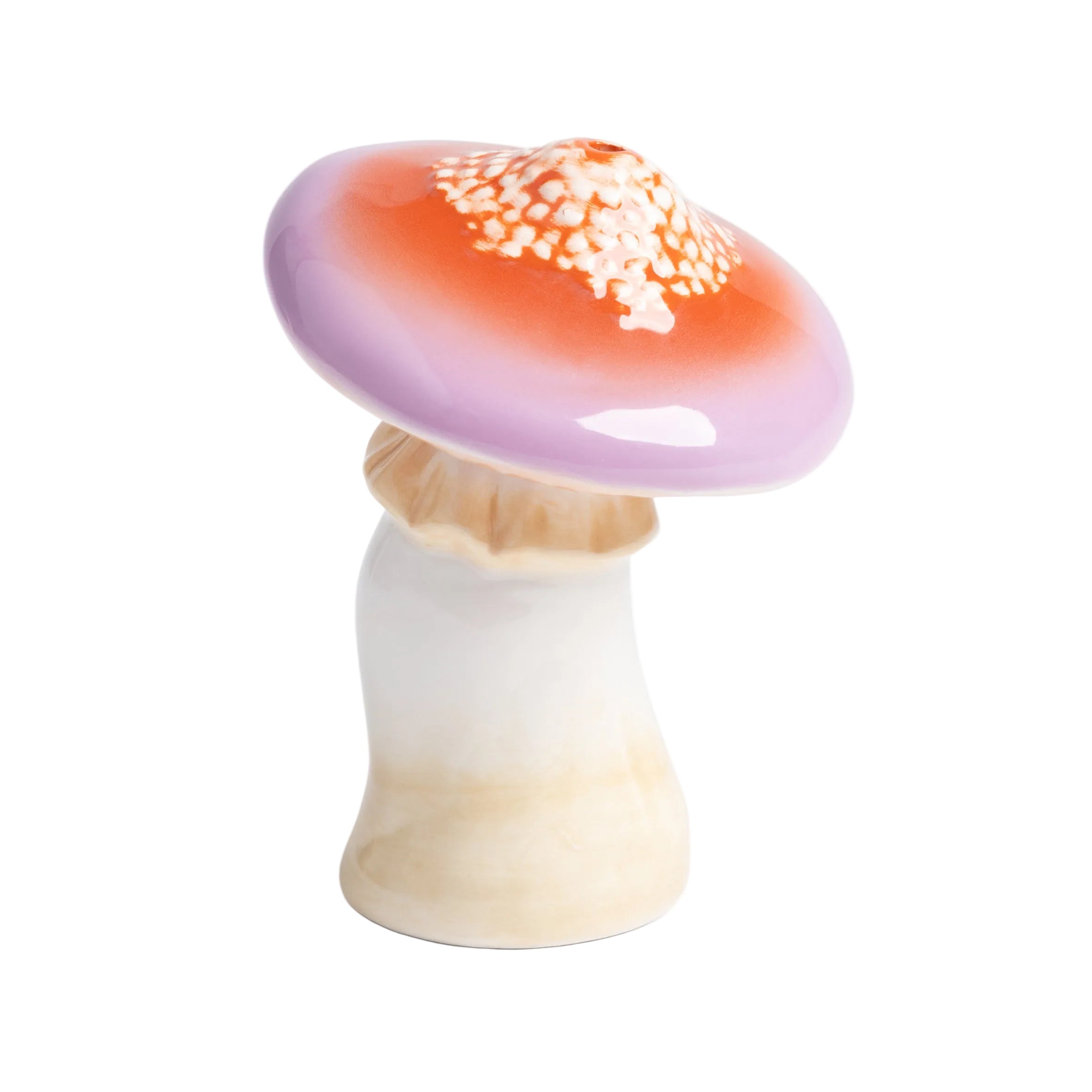 Salt and Pepper Shaker MAGIC MUSHROOM colorful stoneware