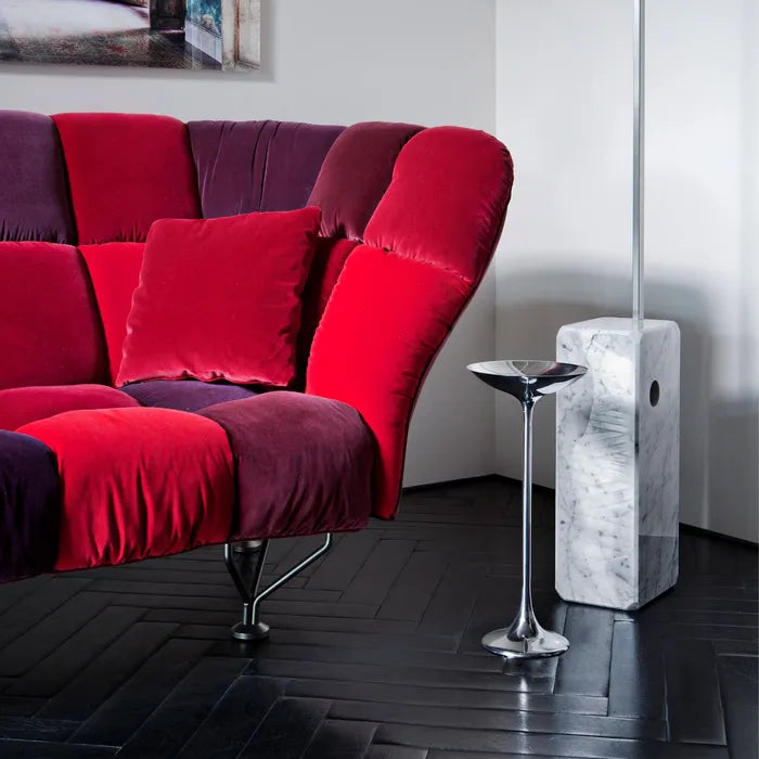 Pomocný stolek PING I stříbrný