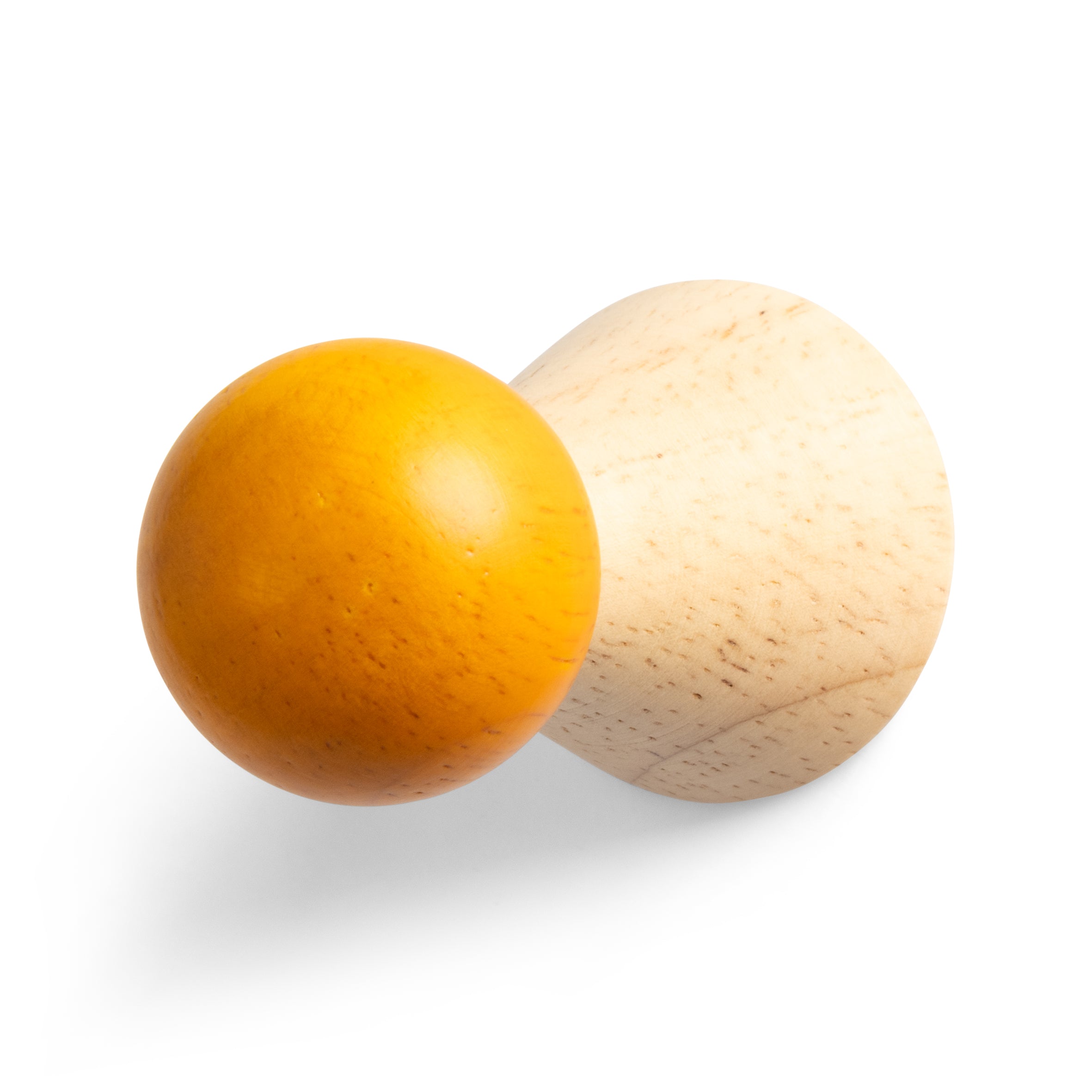 Sada nástěnných háčků HALMA dřevěná s oranžovou barvou