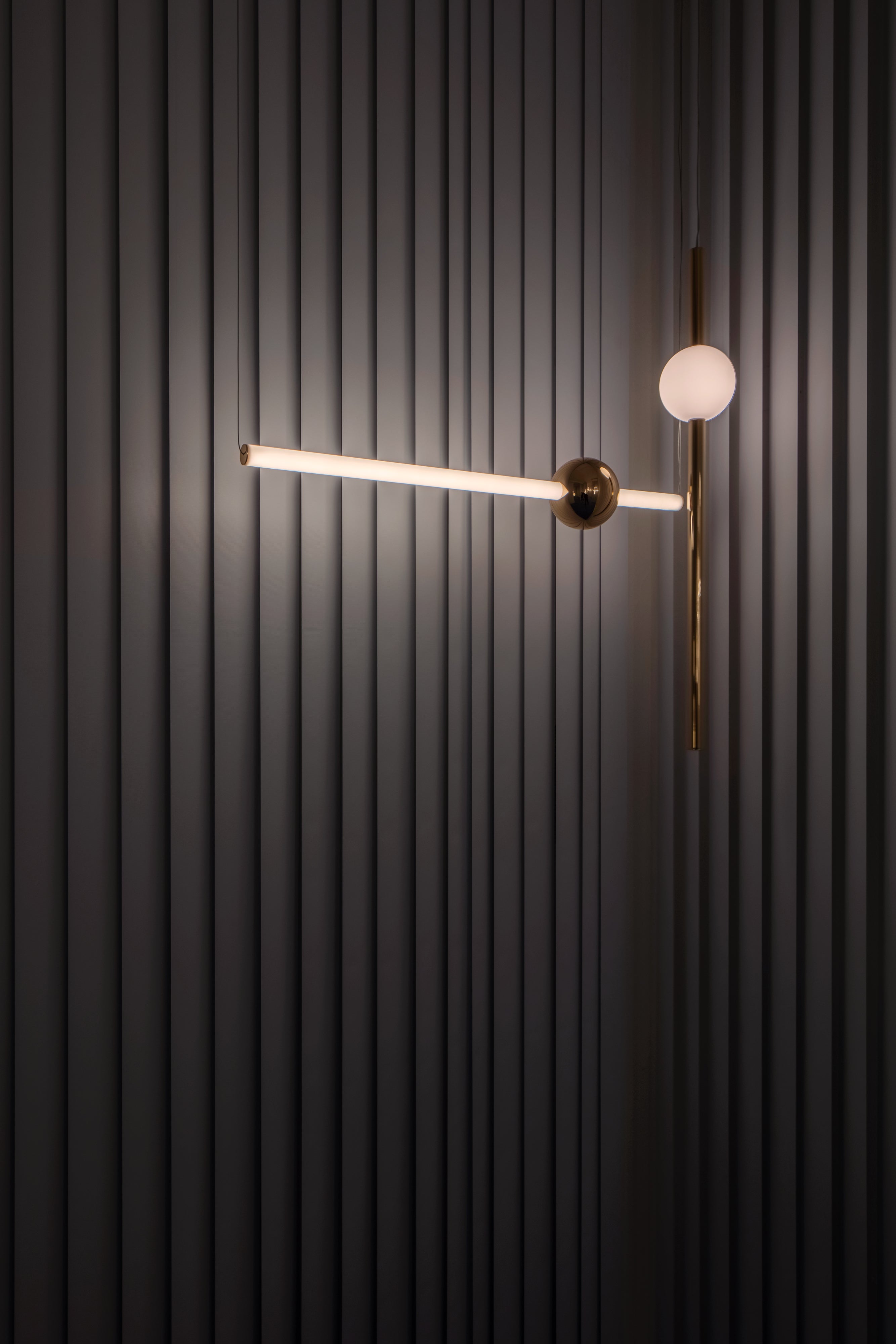 Lampa visící ORION GLOBE leštěný gunmetal