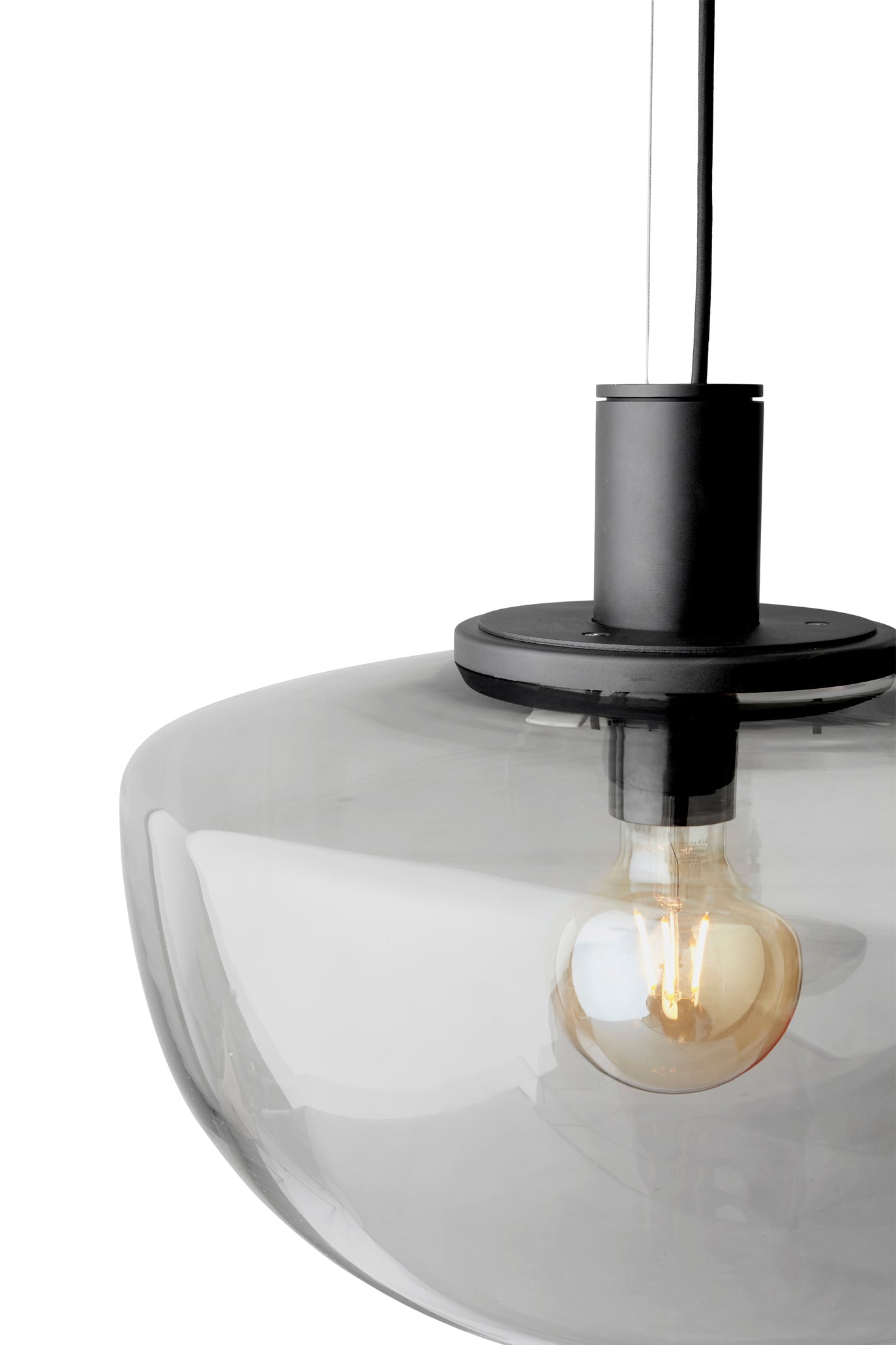 BANK pendant lamp smoked glass