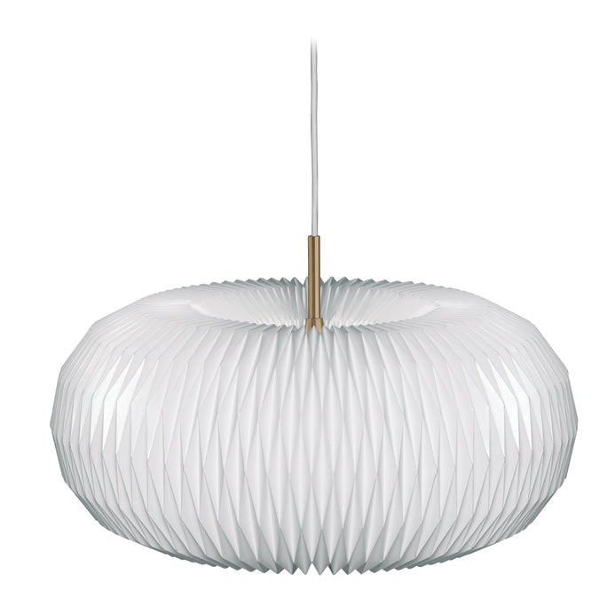 Hanging Lamp MODEL 195 DONUT white with gold