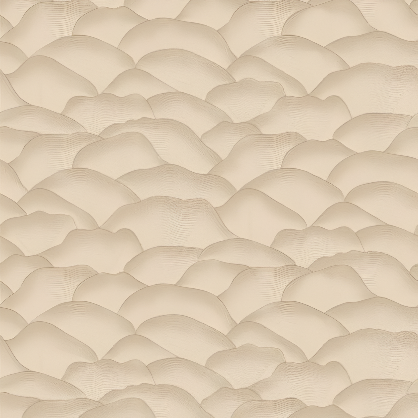 Textured wallpaper resembling fabric with an abstract wave pattern ONDULA sand