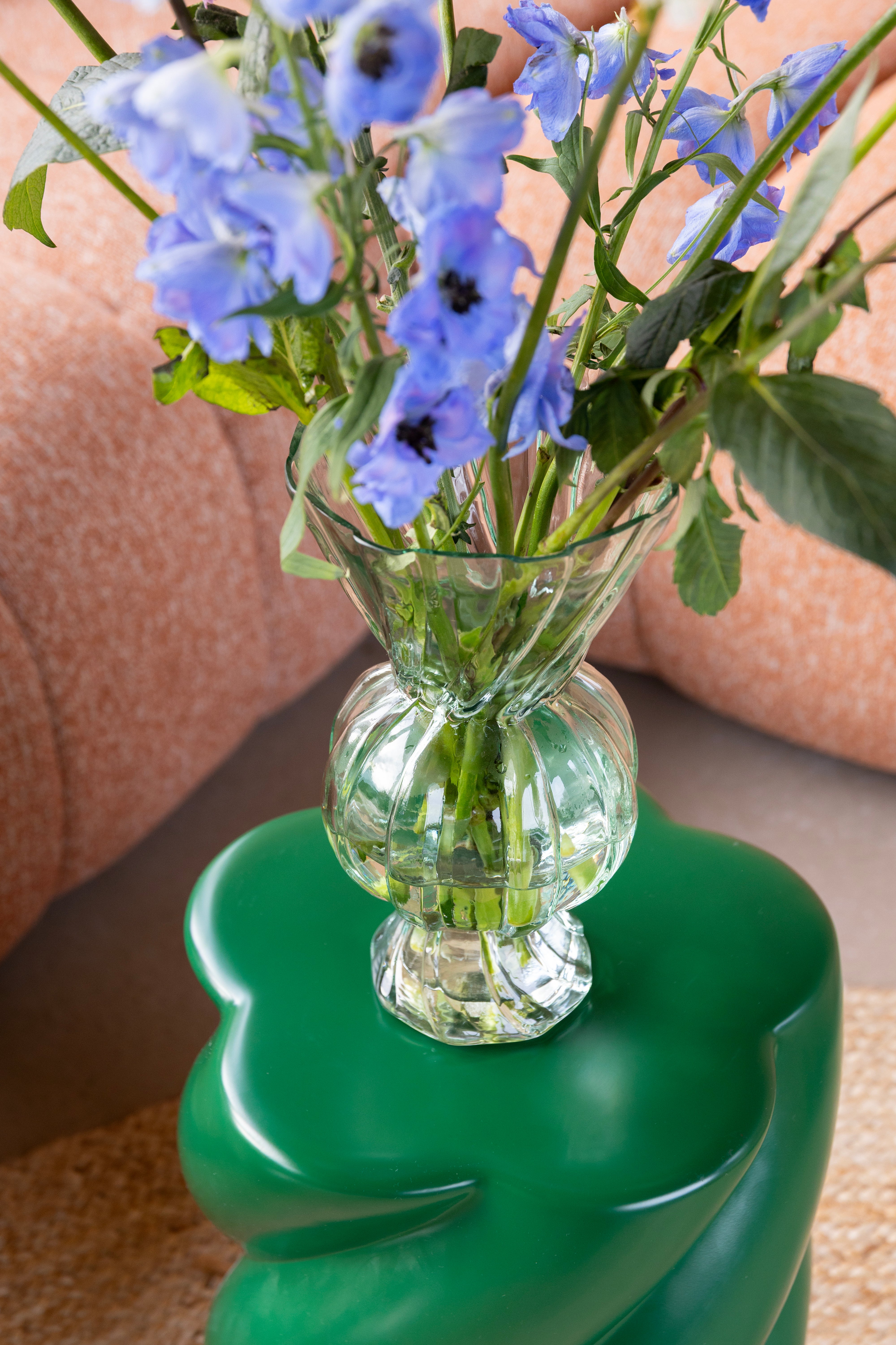 Váza RHOMBIC zelené sklo