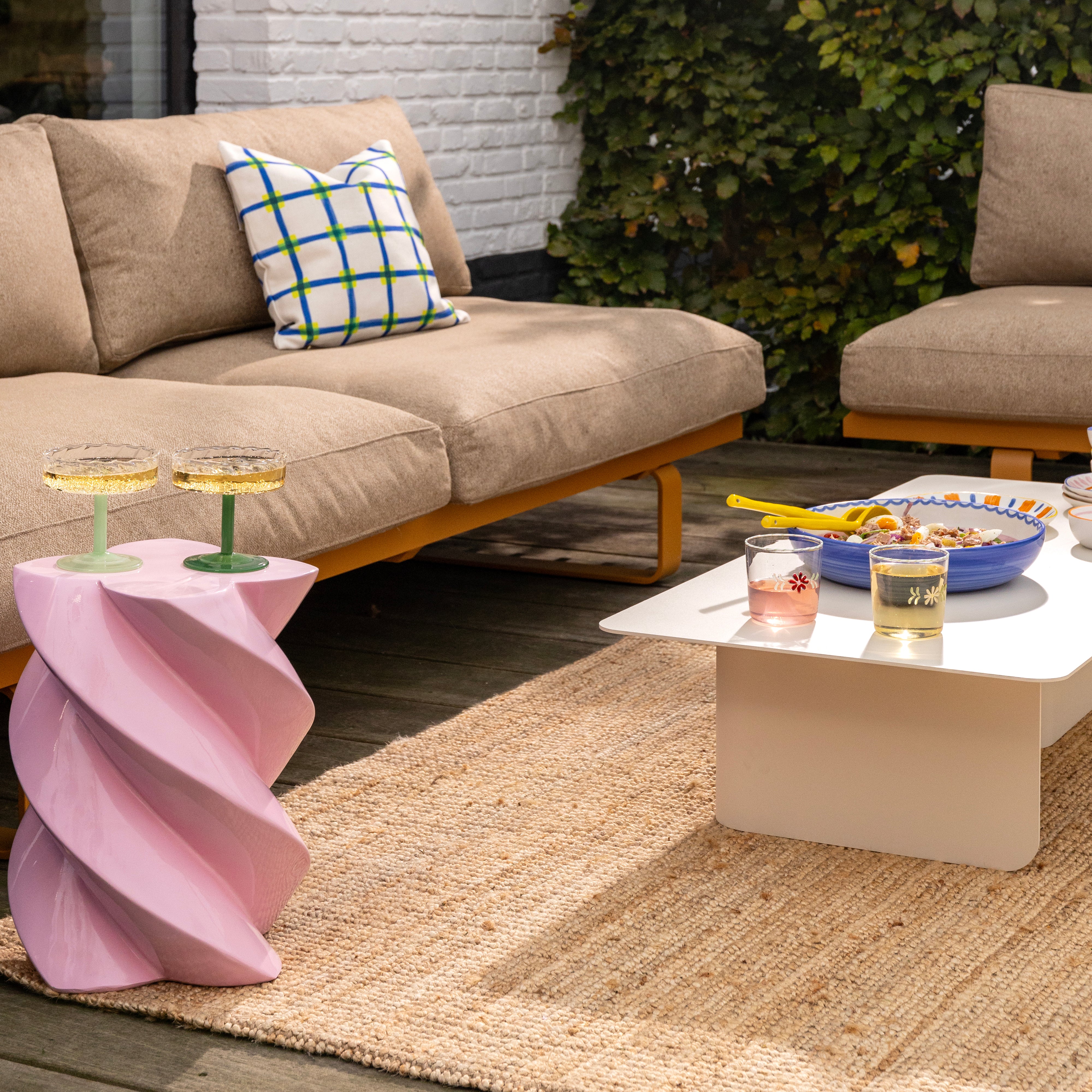 Sada skleněných pohárů TWIRL zelená