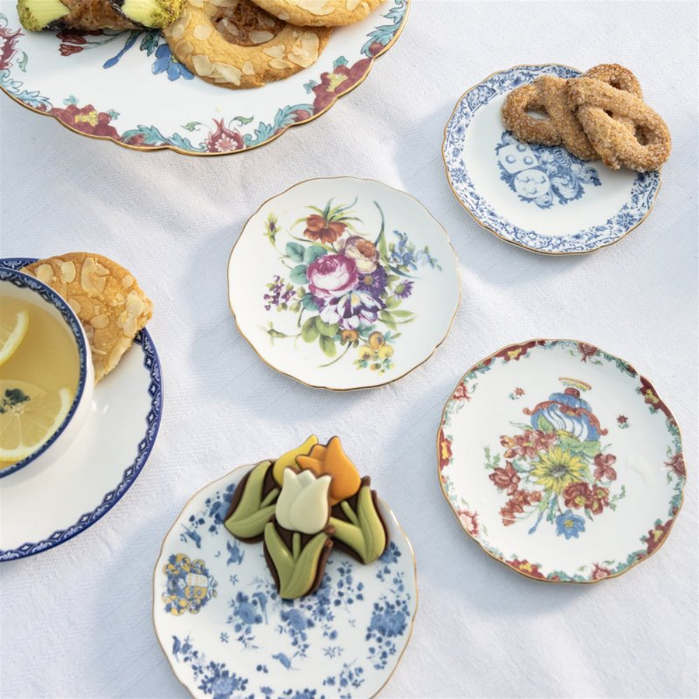 PATINA porcelain dessert plate set