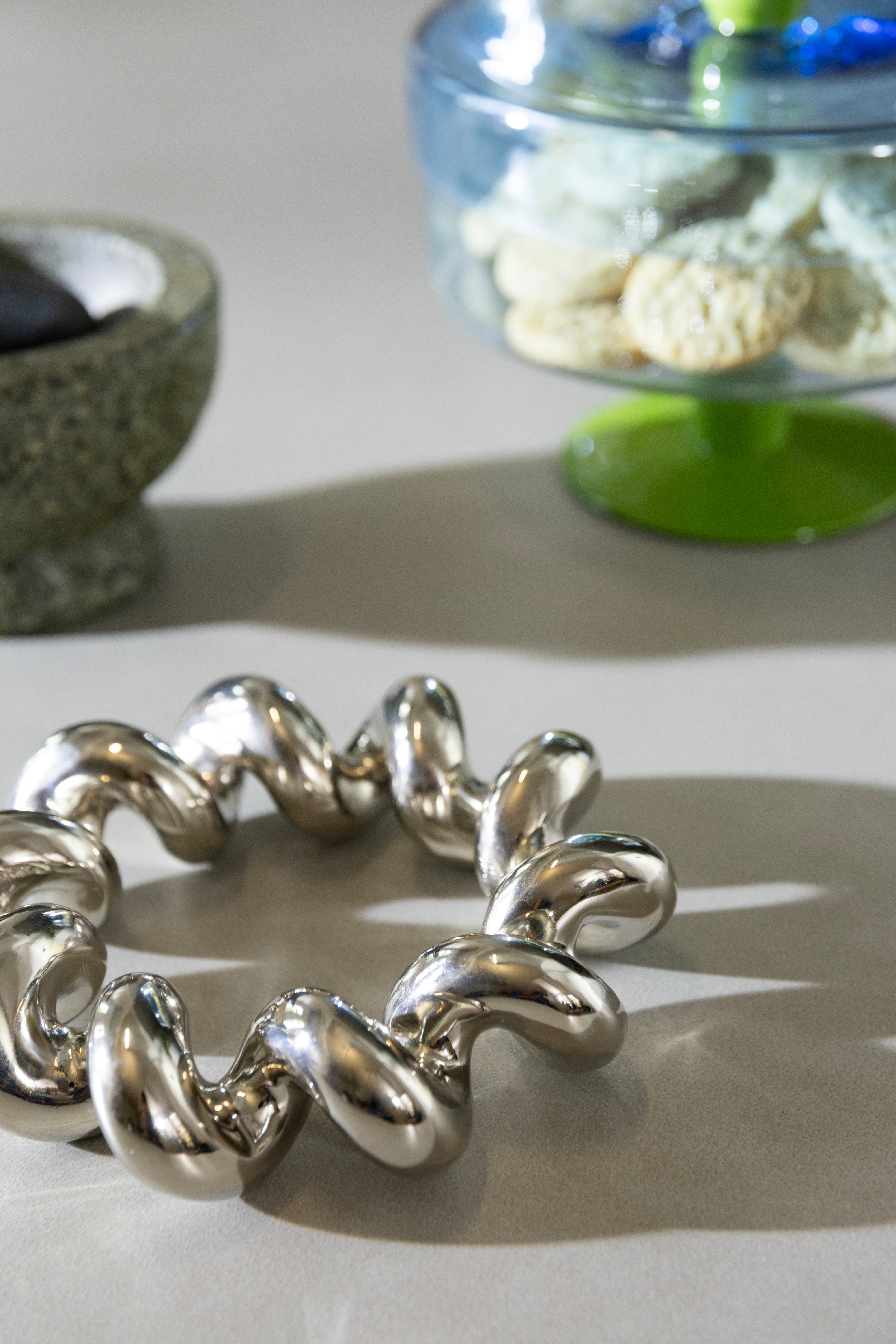 Podložka TWIST stříbrná