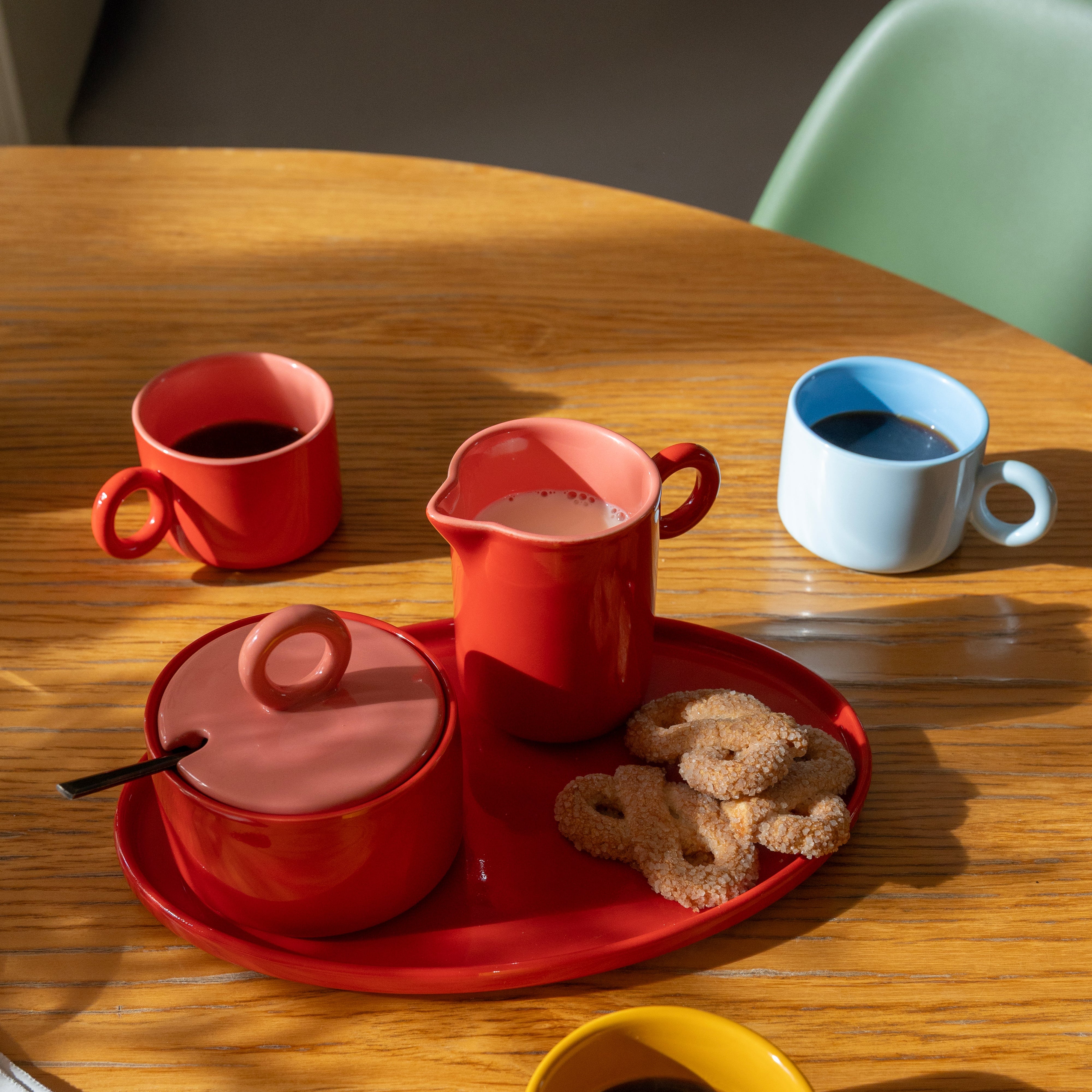 Sada šálků CHIQUITO modrá porcelán