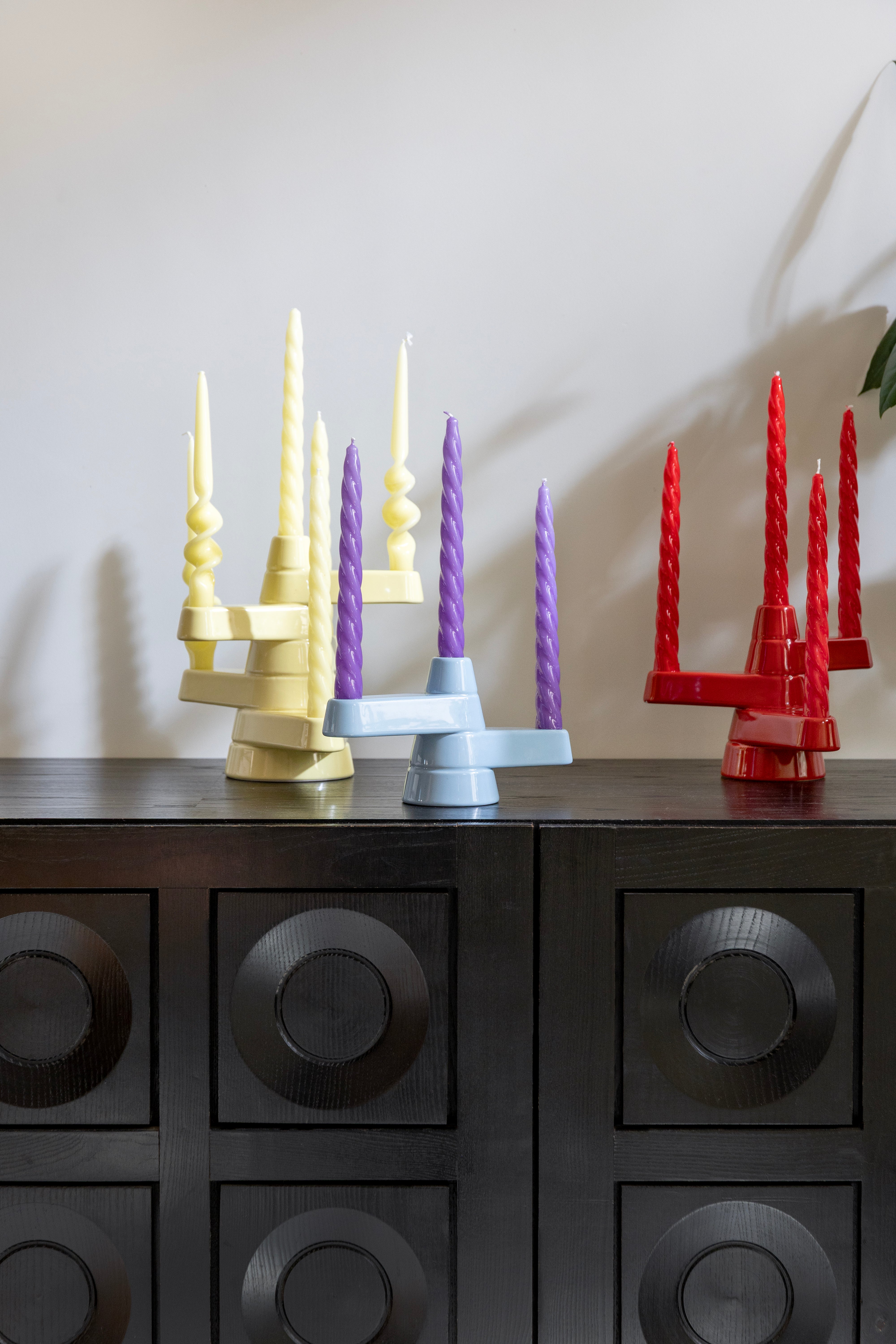 Świecznik trójramienny BRUTE czerwony