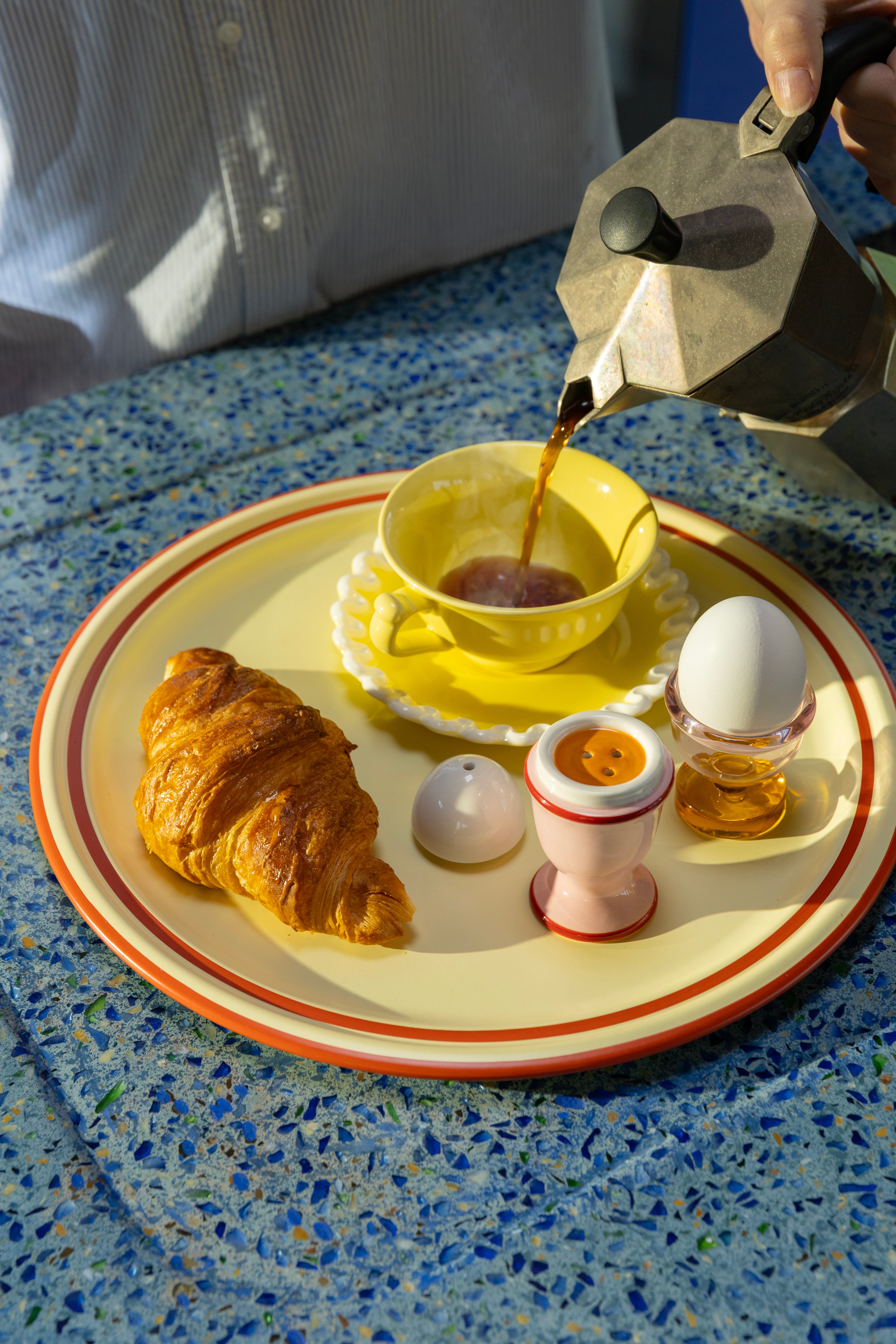 Sada šálků s podšálkem WHIP žlutá