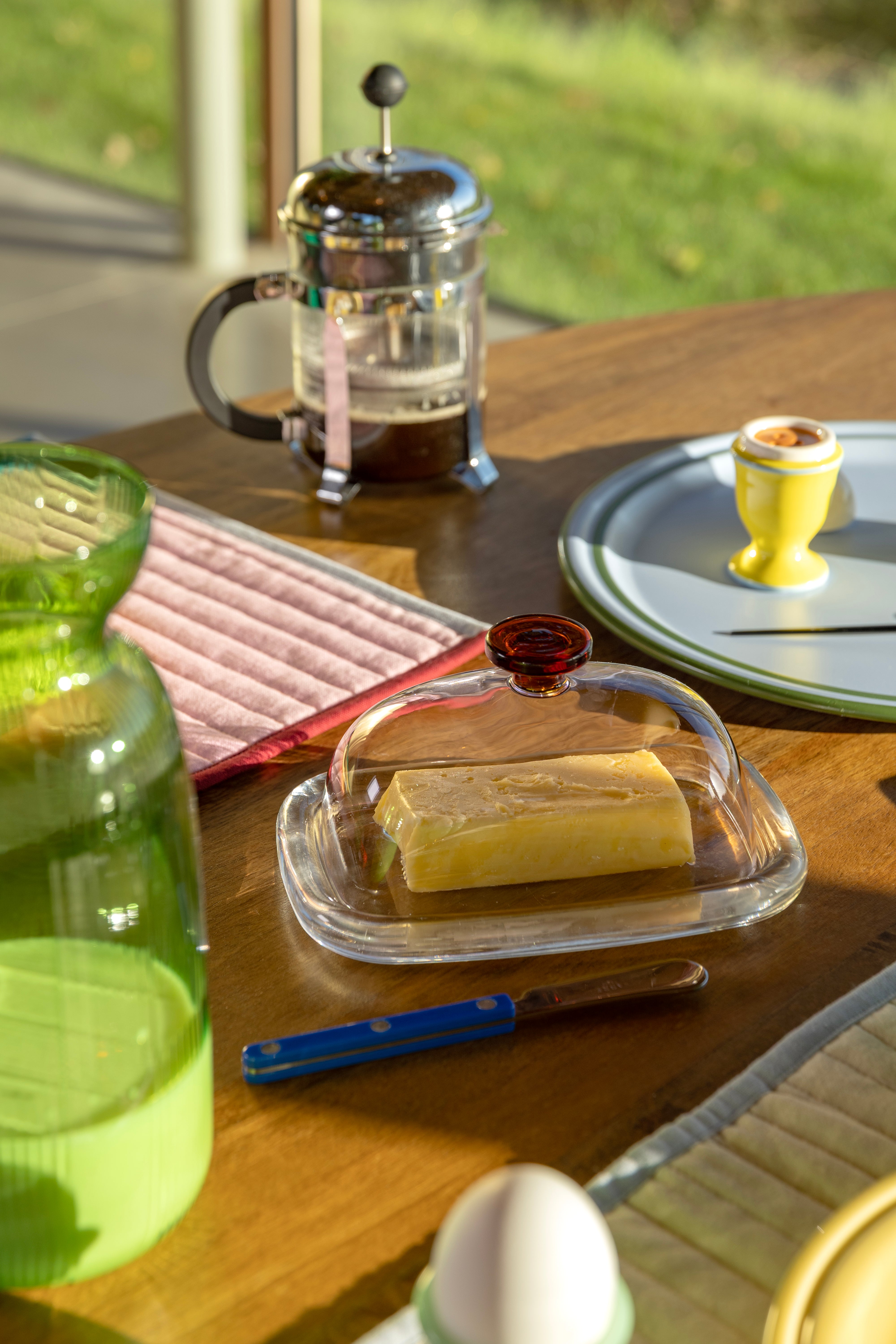 Máslenka CANTINE růžová s jantarovou