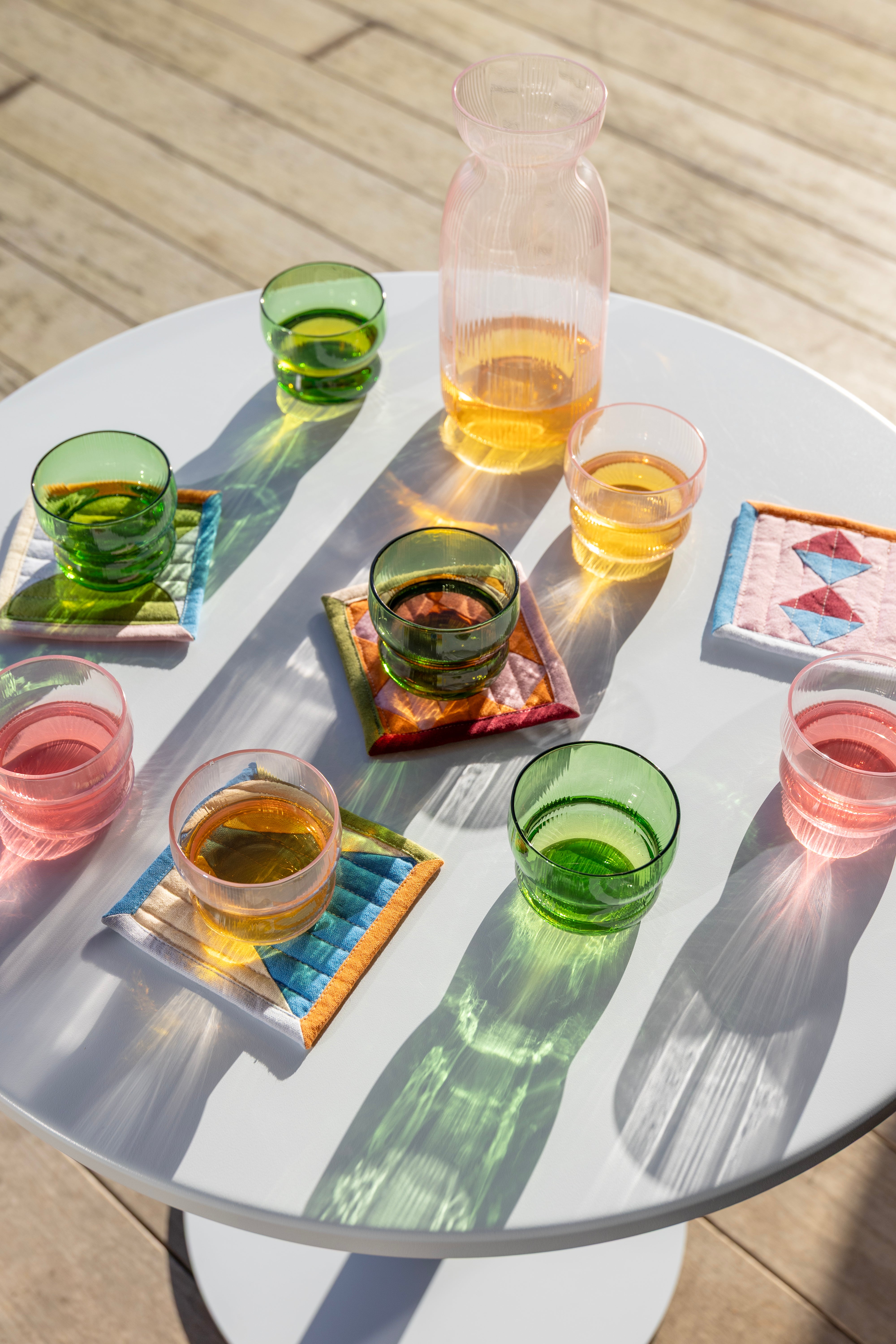 Sada sklenic CIRCUS zelené sklo