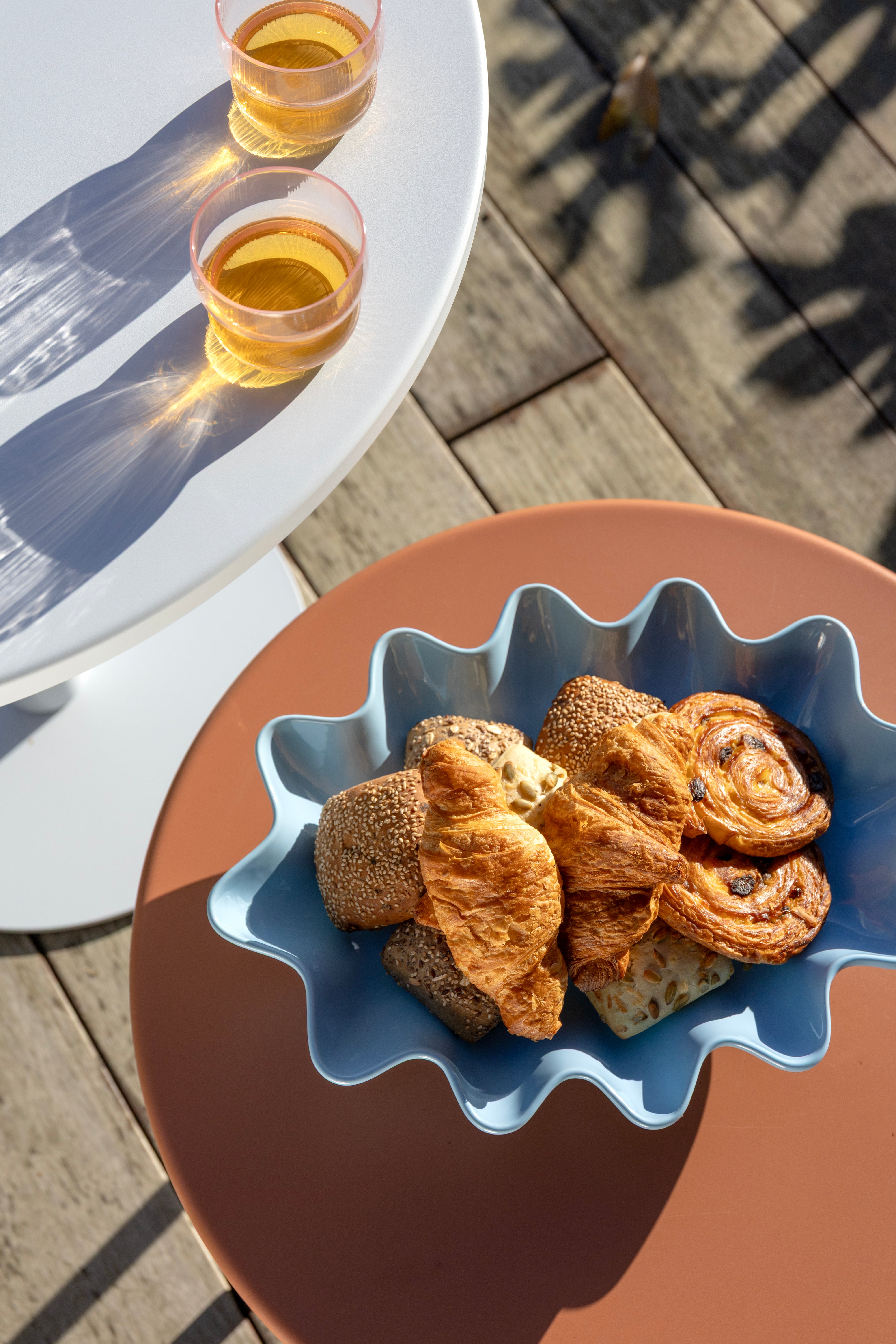 SUN OVAL blue platter