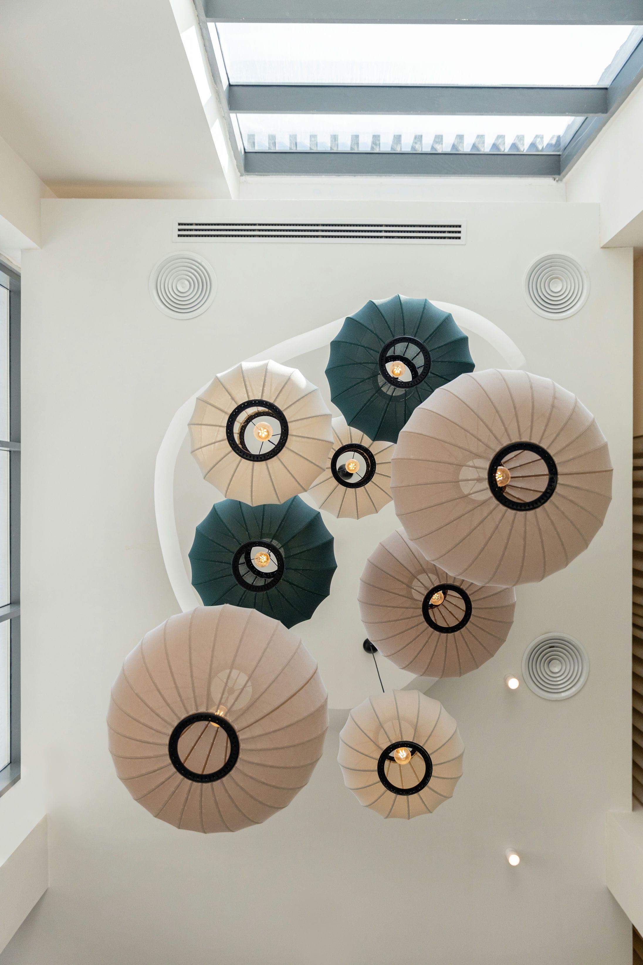 Závěsné svítidlo KNIT-WIT ROUND zelené