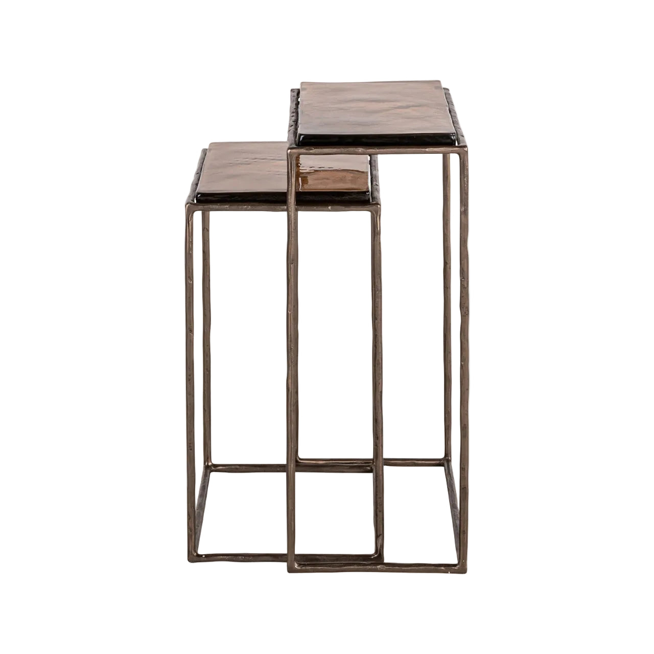 VILLANO Brown Side Table Set
