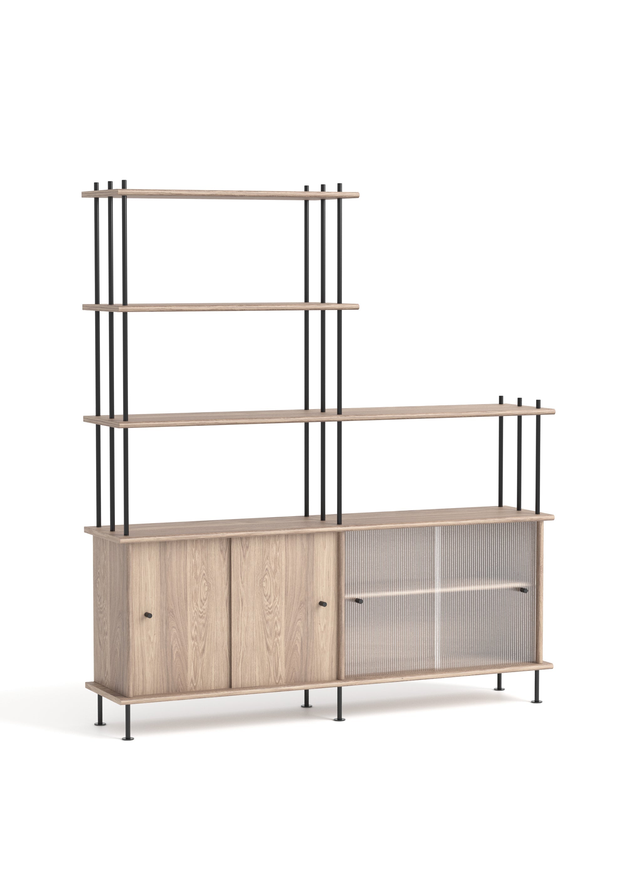 BAVA Cabinet 160 Bleached Oak Wood