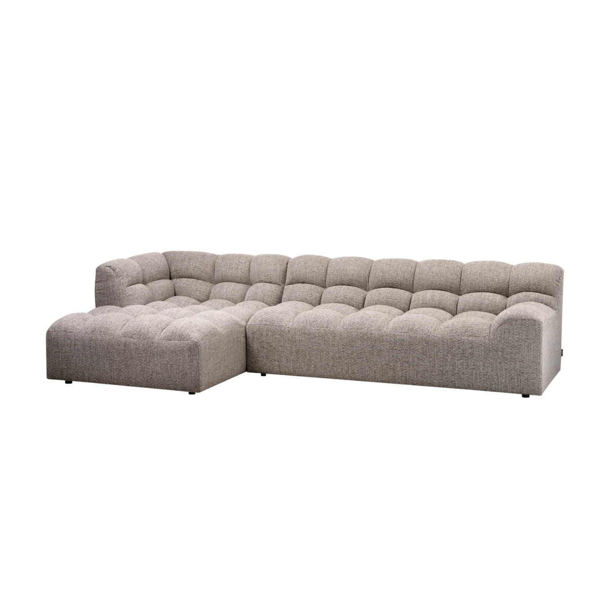 Szezlong ALLURE lewostronny gliniany melanż – Woood