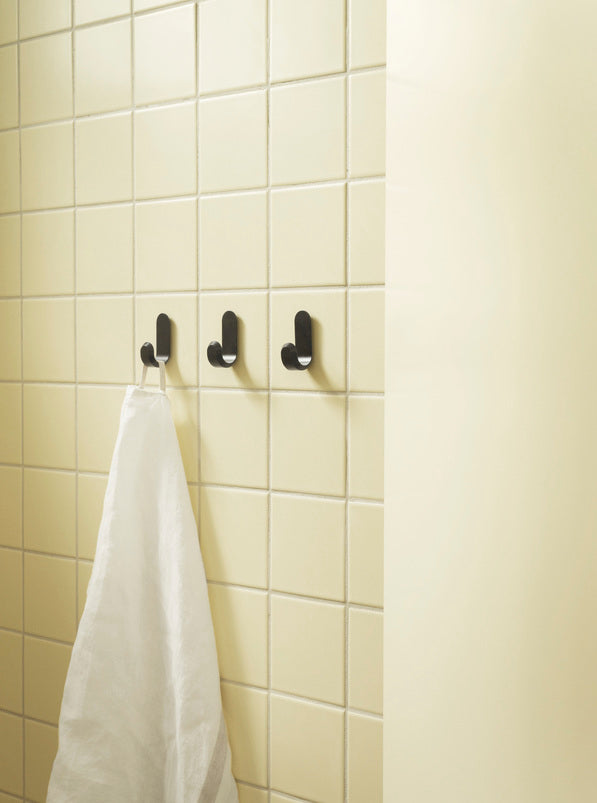 Zestaw wieszaków CURVE czarny matowy