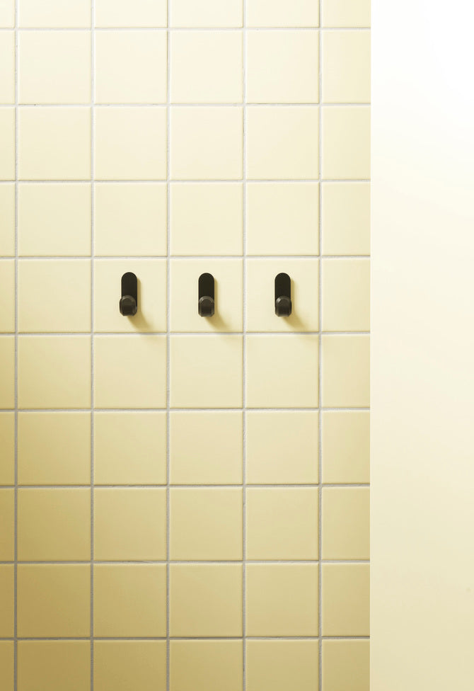 Zestaw wieszaków CURVE czarny matowy