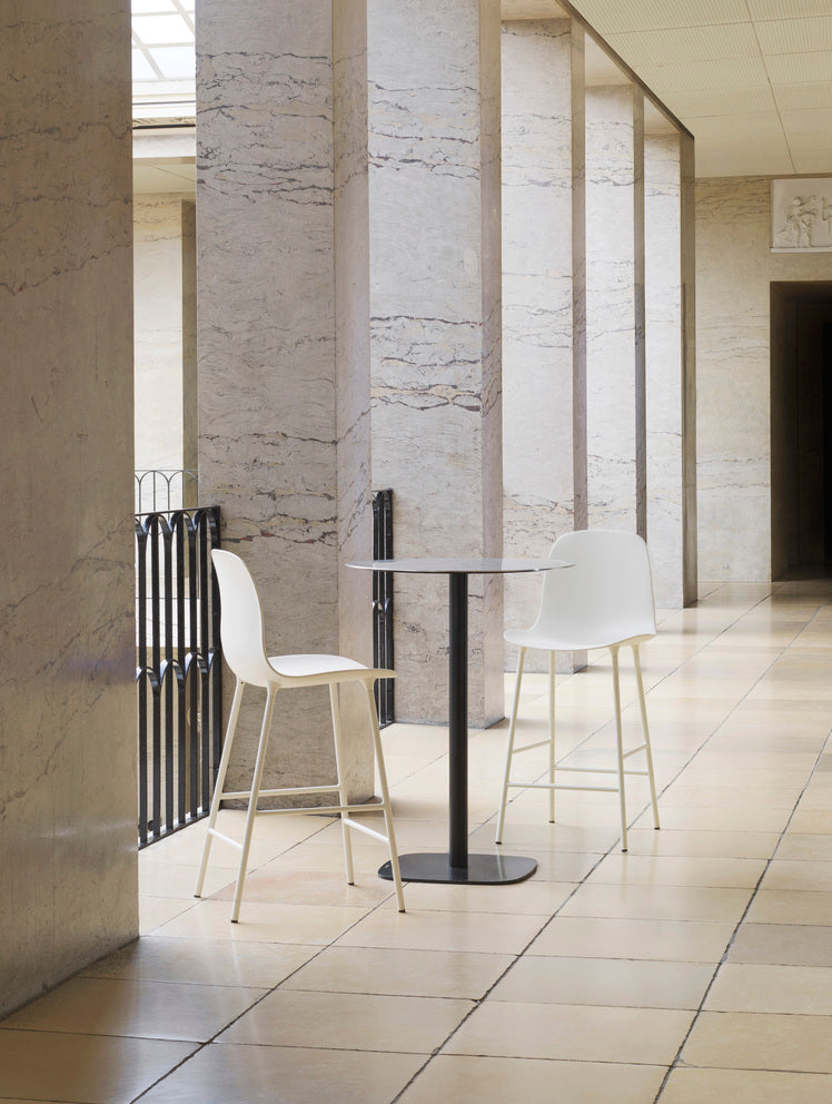 Bar chair forms warm gray