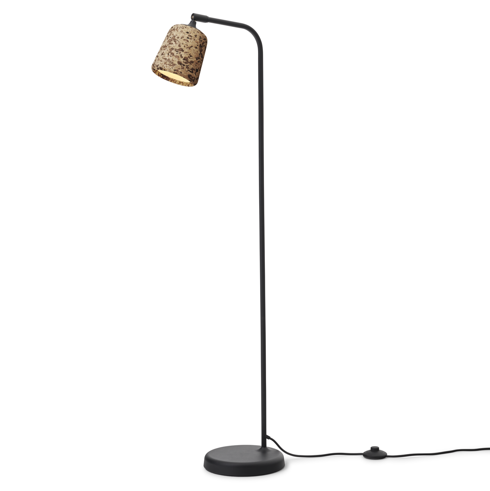 Floor lamp material mix cork