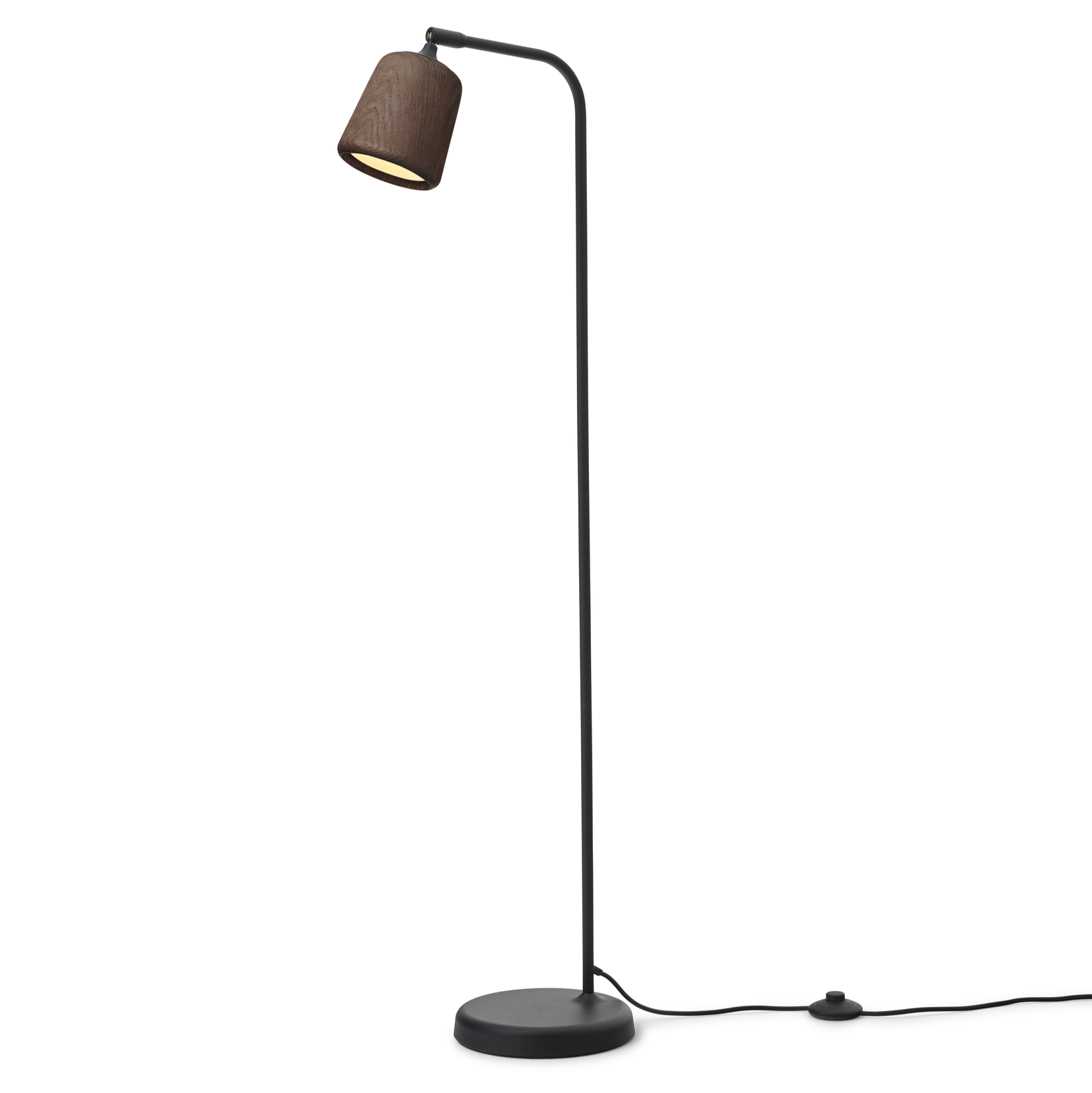 Stojací lampa MATERIAL kouřový dub