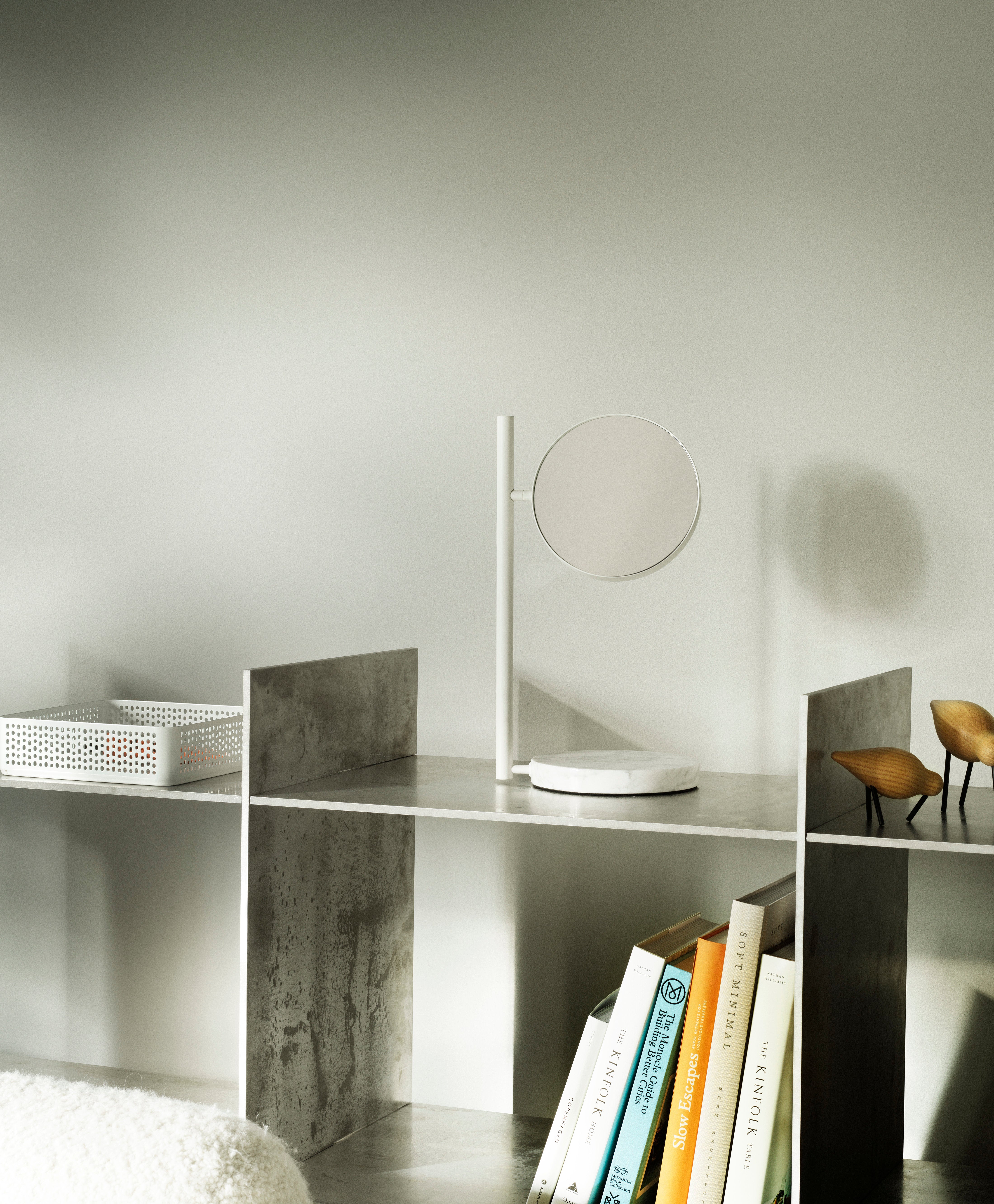 Stojací lustr POSE bílý mramor