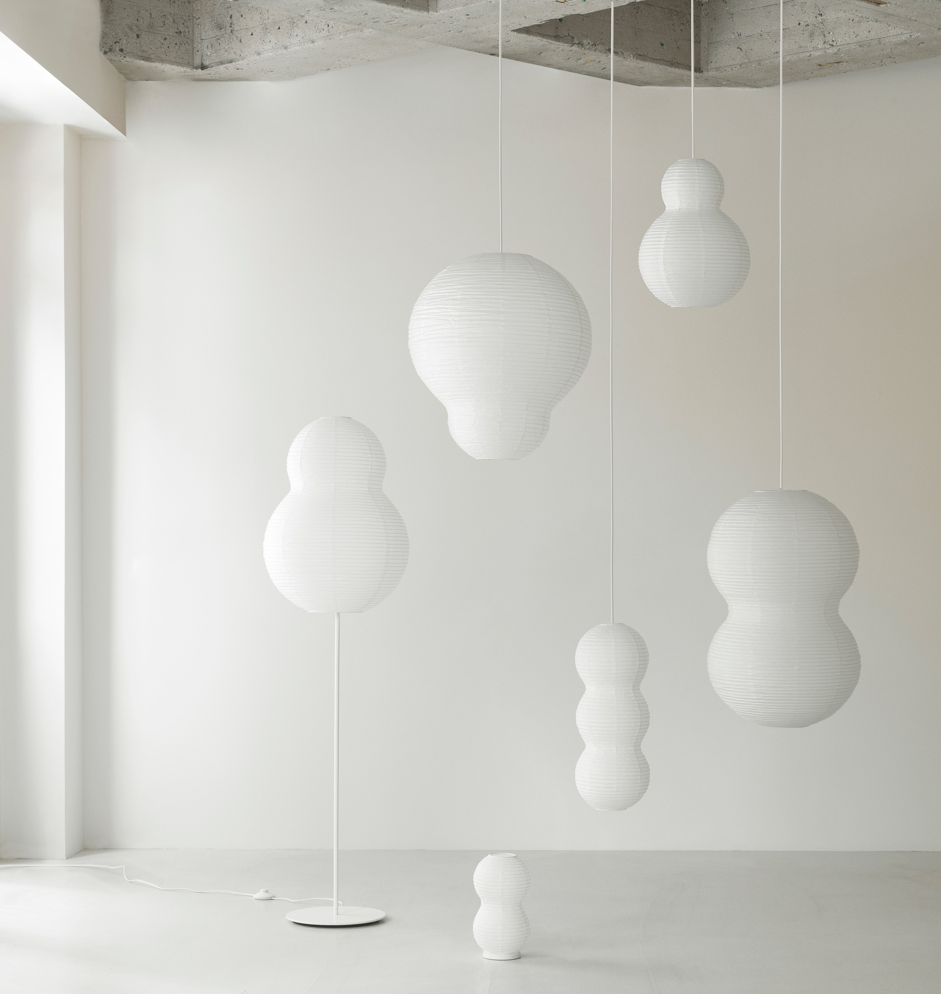 PUFF white floor lamp