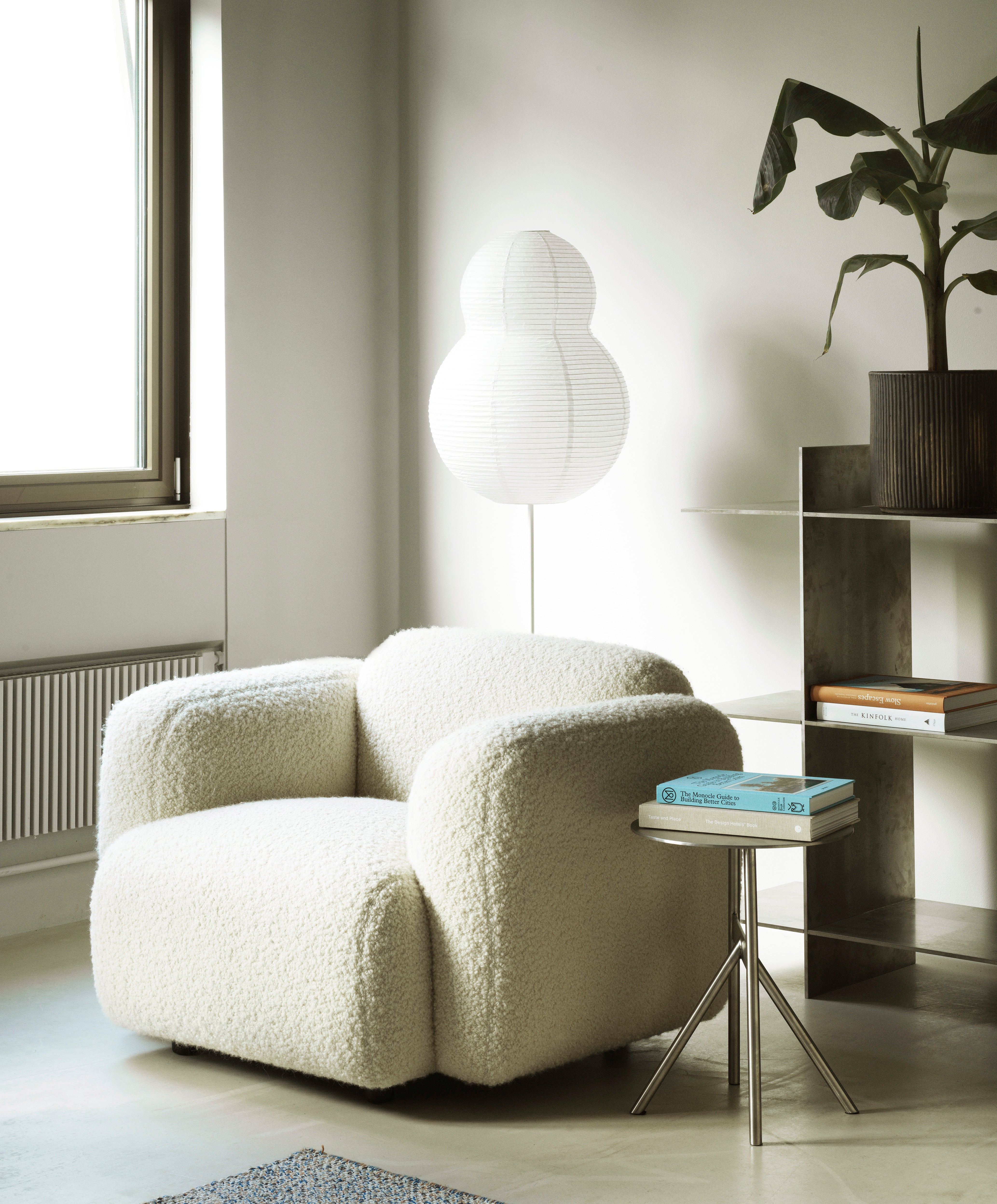 PUFF white floor lamp