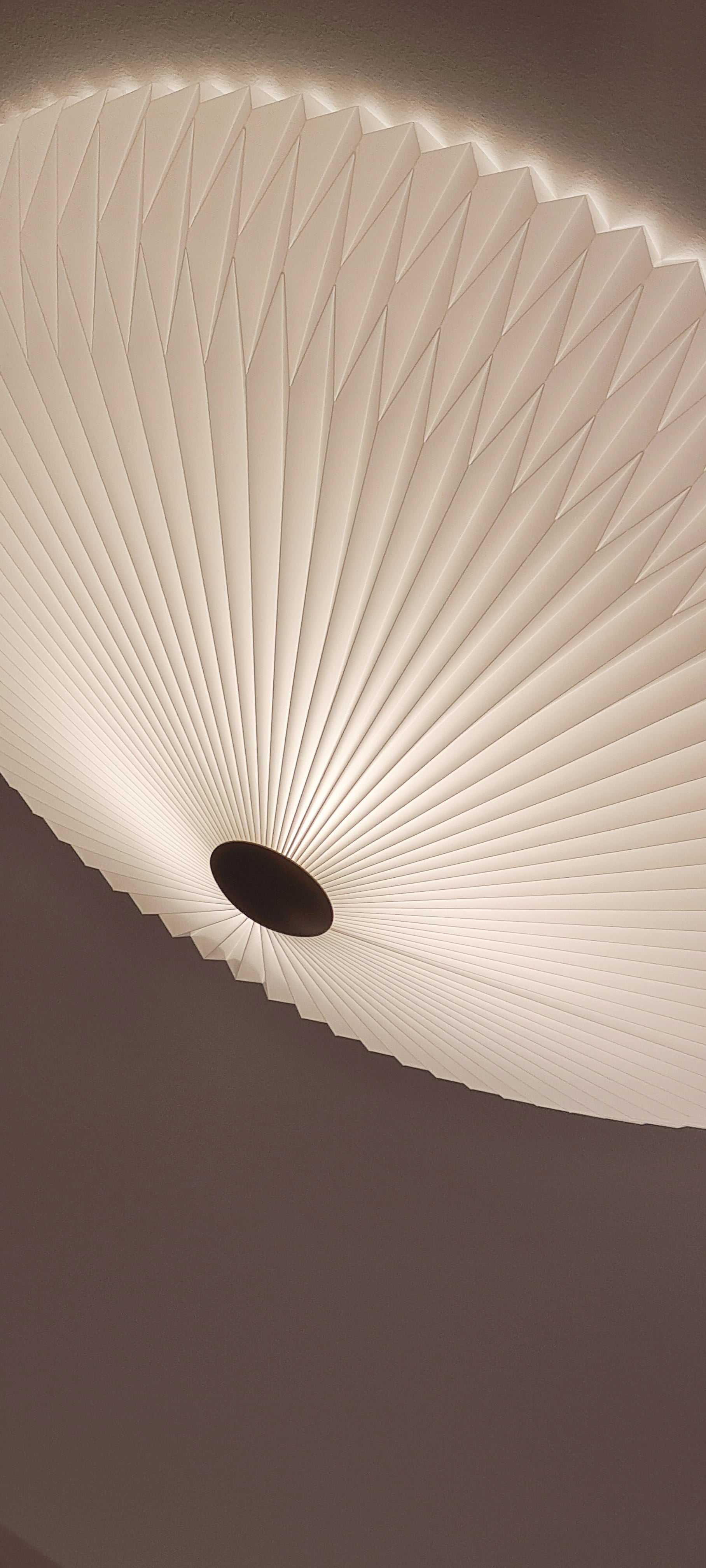 Plafon MODEL 23 biały z mosiężnym