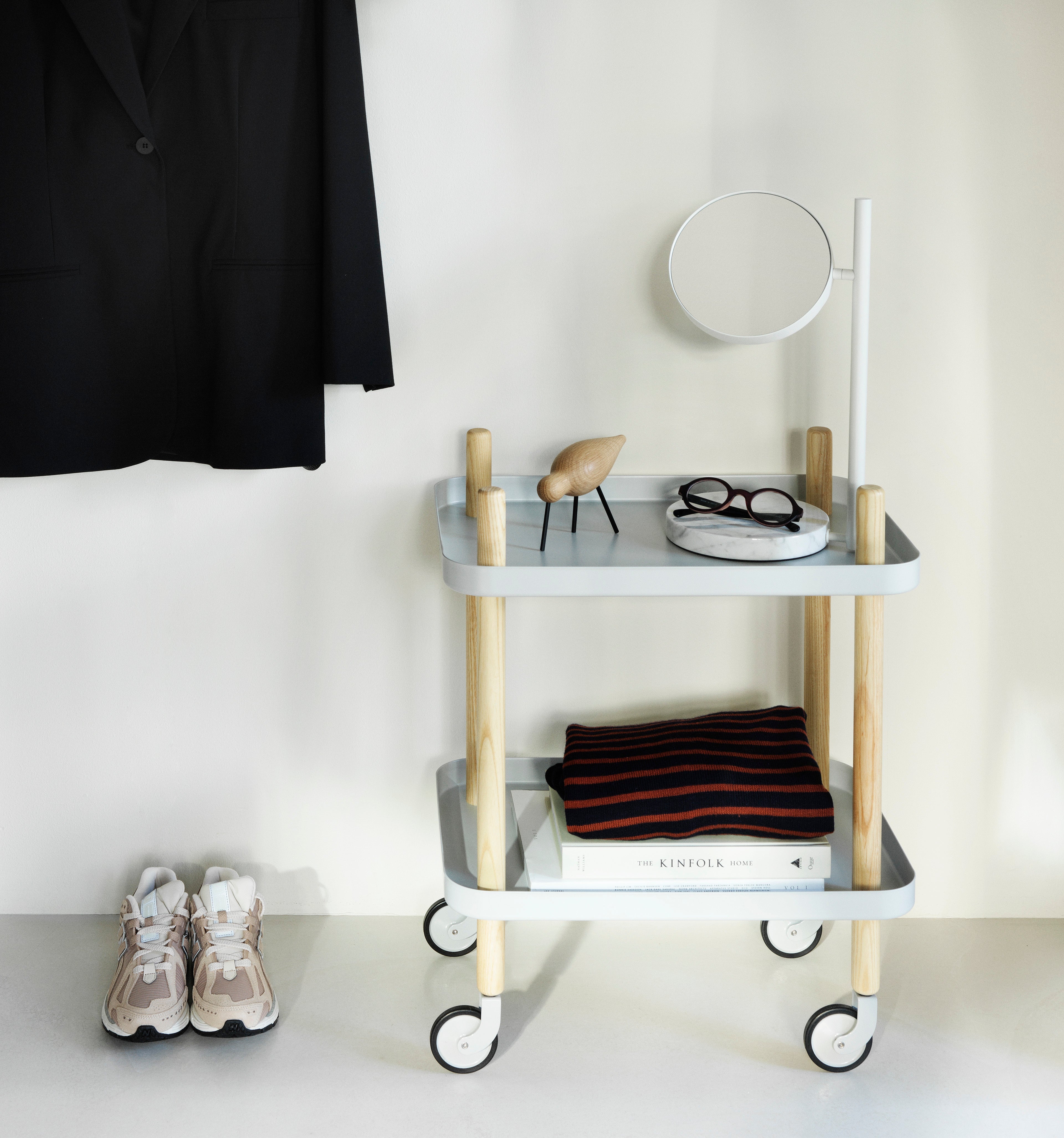 Lustro wolnostojące POSE biały marmur