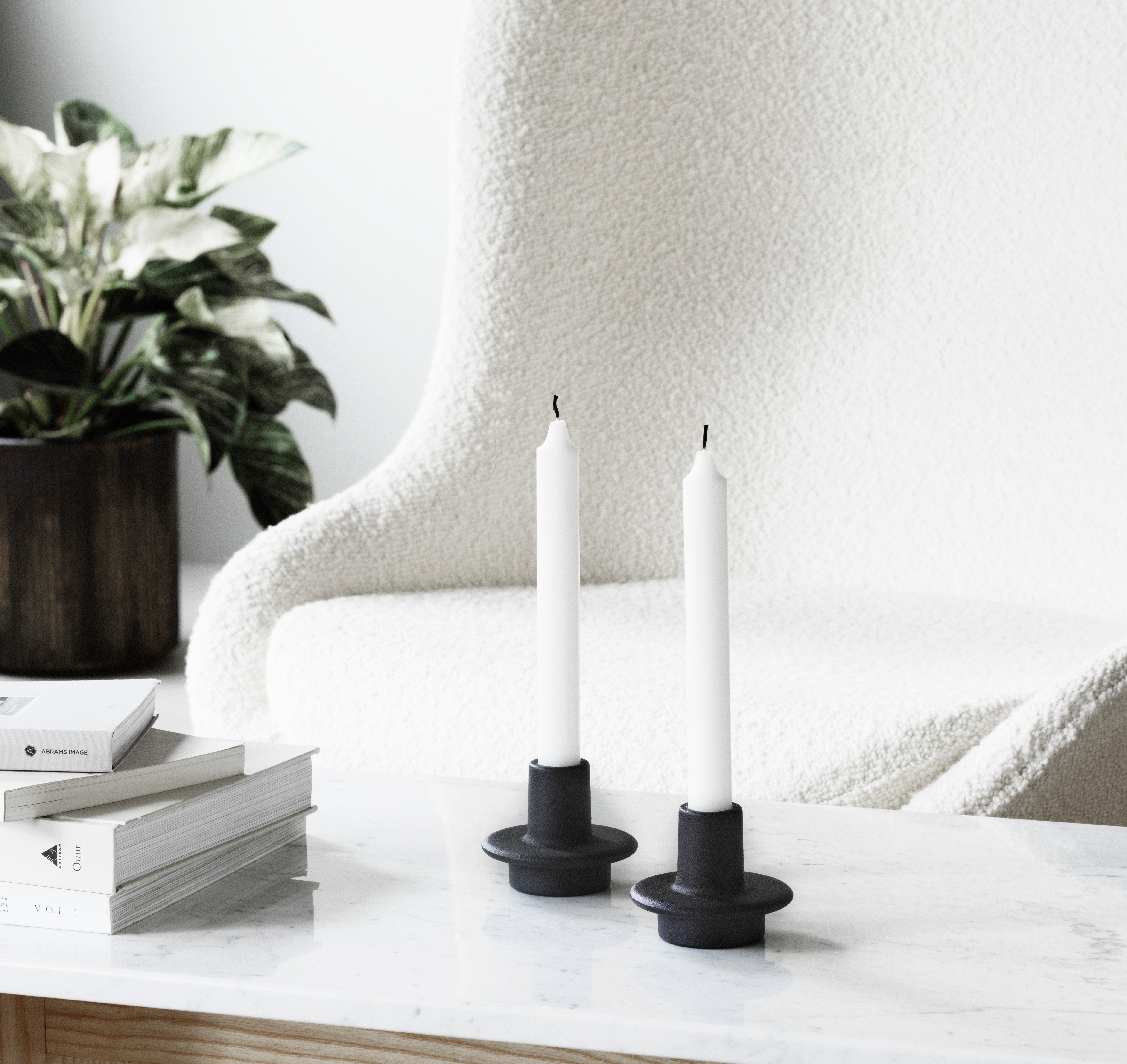 HEIMA CANDLESTICK black cast iron
