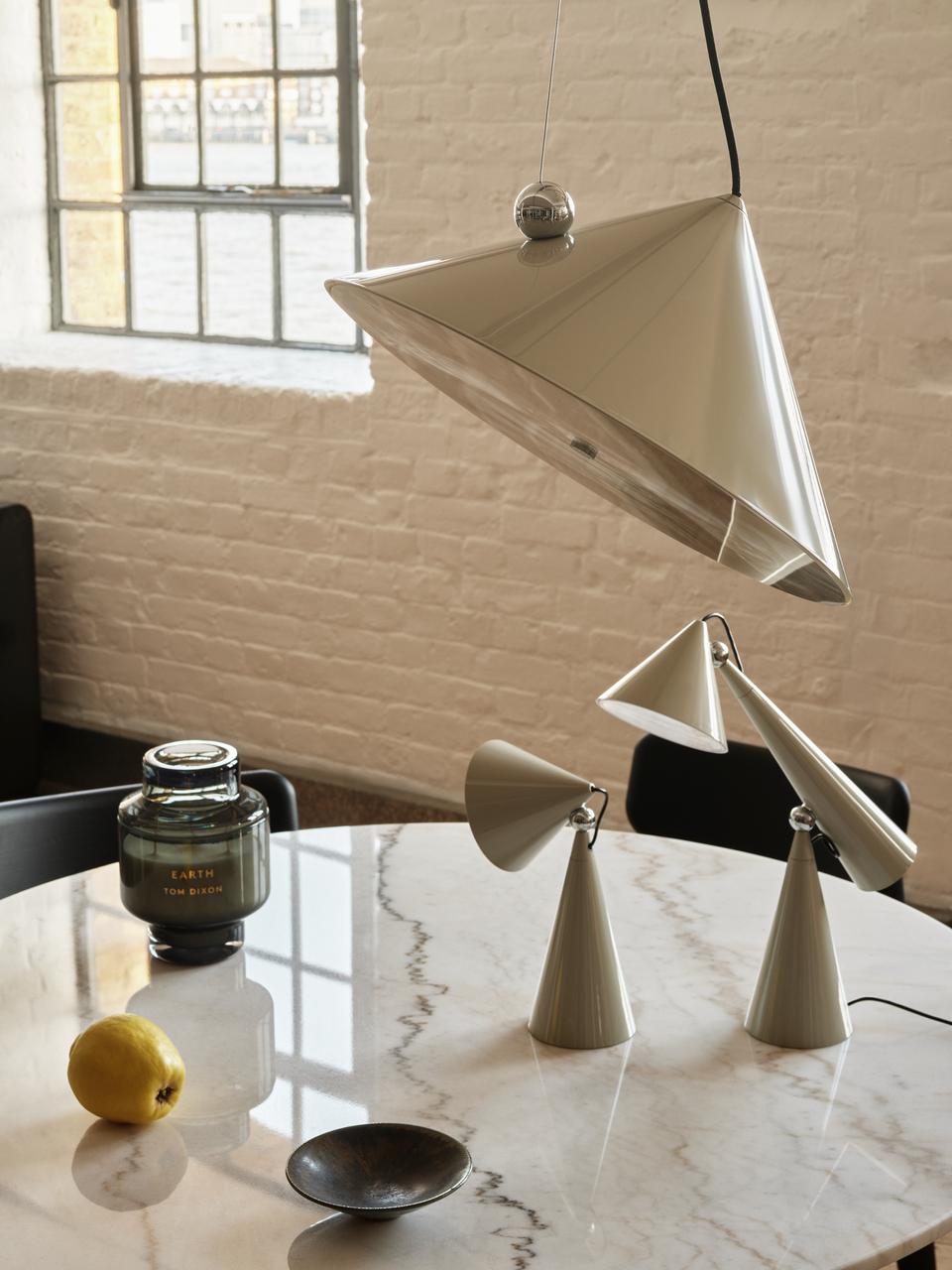 Stolní lampa POSE stříbrná