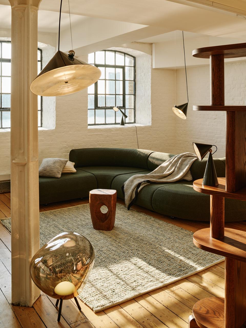 LARGE MELT Portable Lamp in Brown
