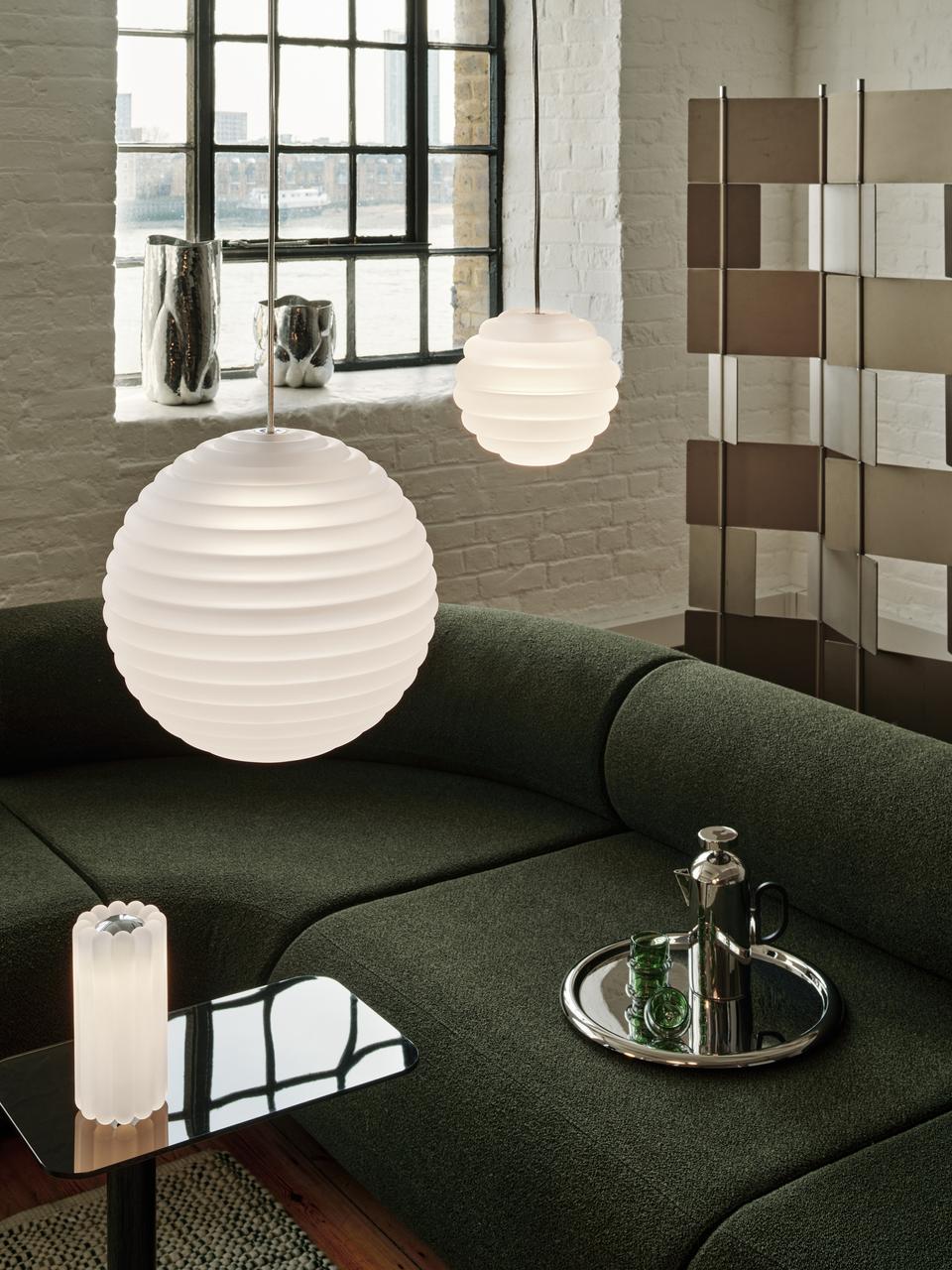 Lampa wisząca okrągła PRESS matowe szkło